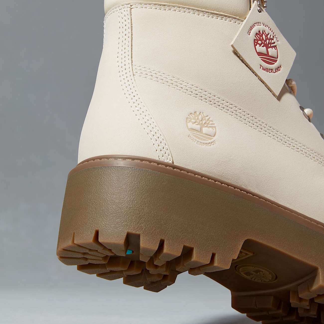 Wasserdichter Stone Street 6-Inch-Boot mit Plattform für Damen in Grau - 3