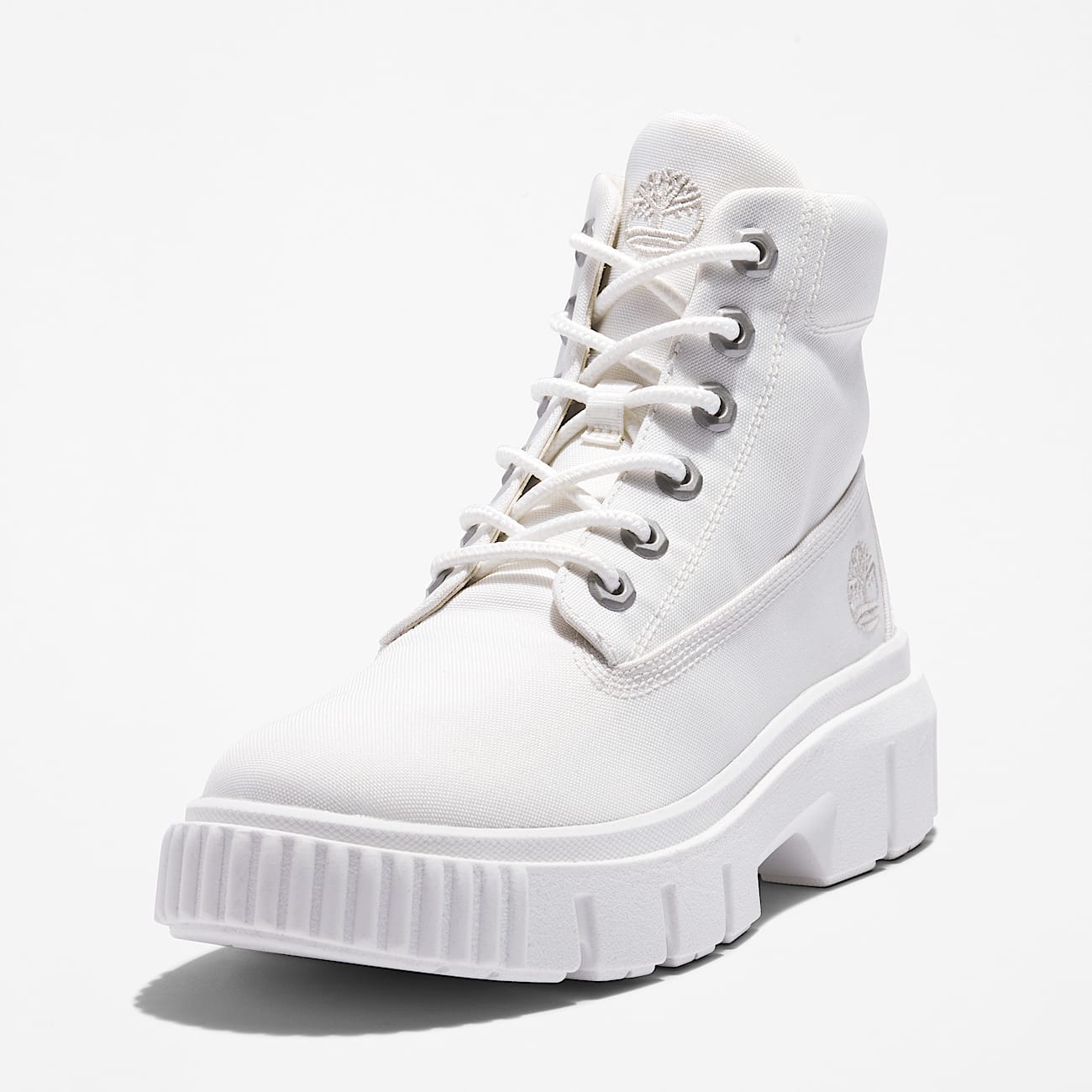 Bota com Atacadores Mid Greyfield para Mulher em branco - 9