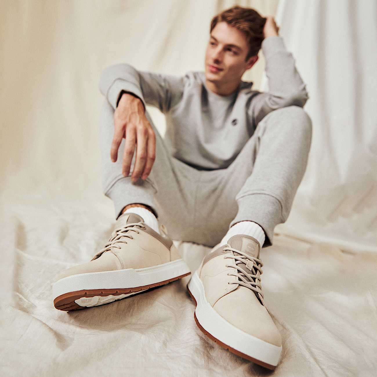 Maple Grove Low-Top-Sneaker zum Schnüren für Herren in Naturfarben - 3