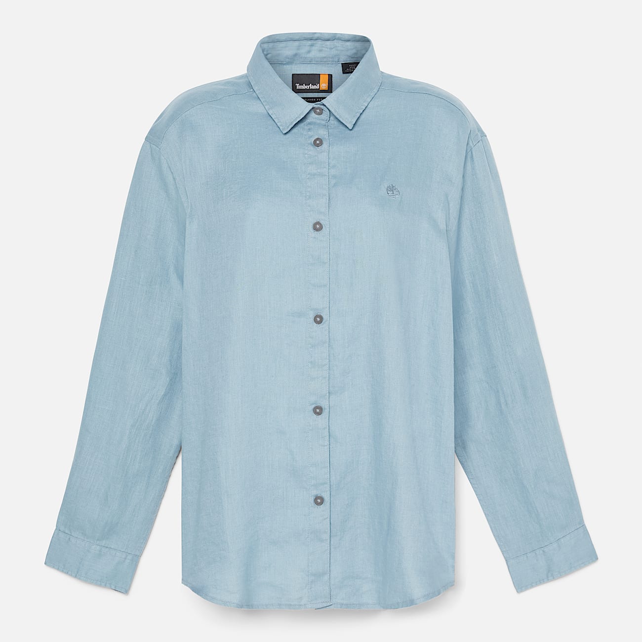 Linen Shirt for Women in Light Blue - 7
