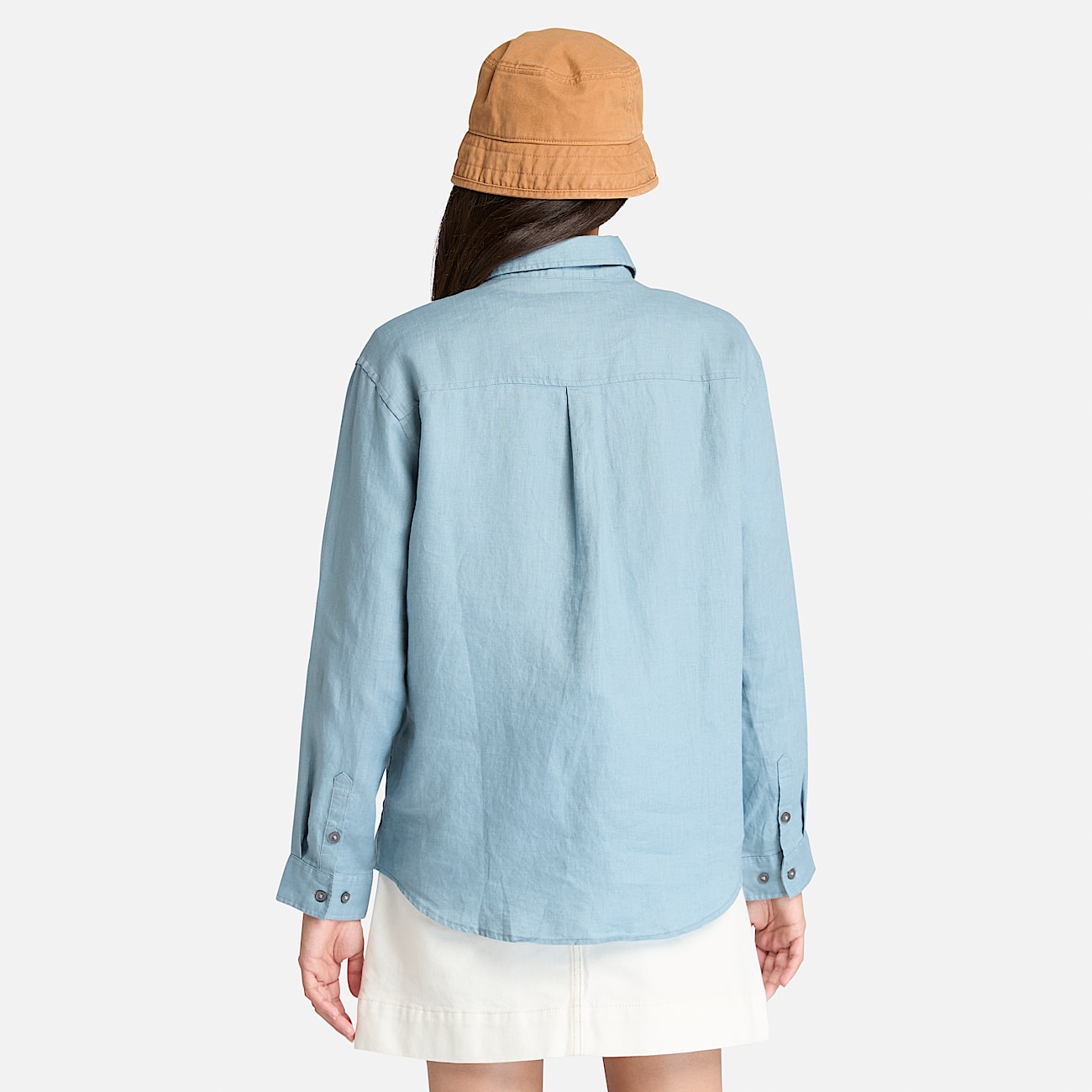 Linen Shirt for Women in Light Blue - 6