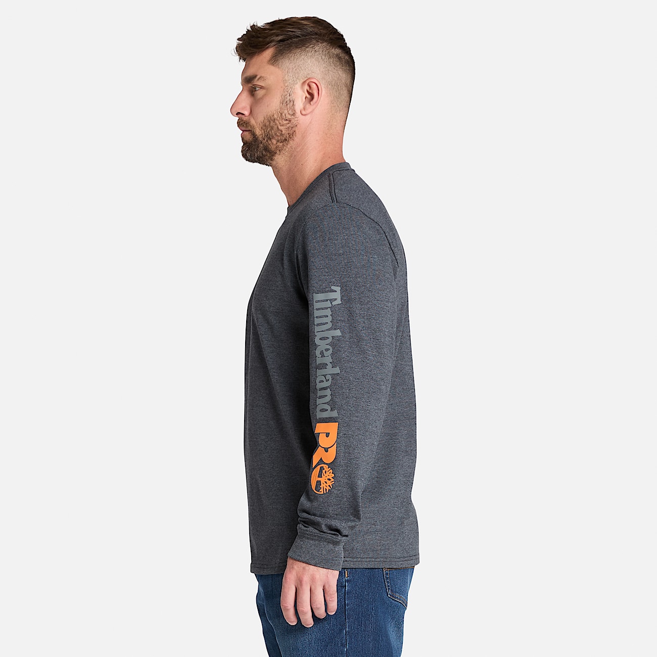 T-shirt M/L con Logo Timberland PRO® Core da Uomo in grigio - 4