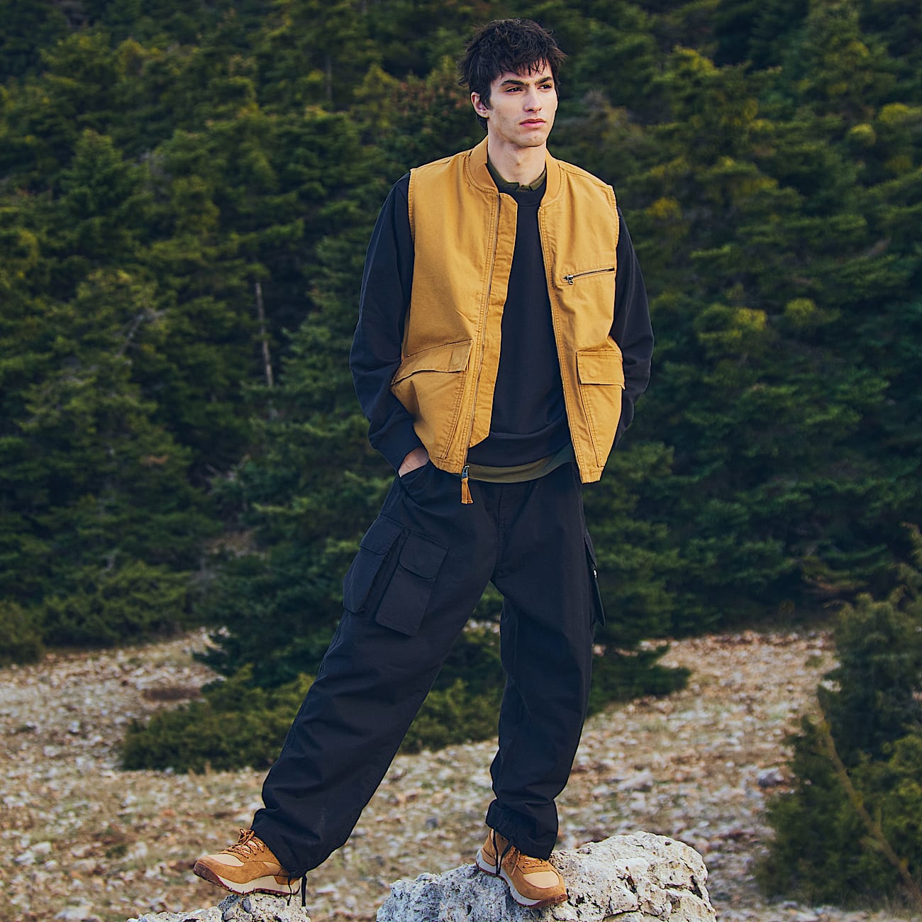 Sneaker Bassa Stringata Voyager Park da Uomo in giallo - 3