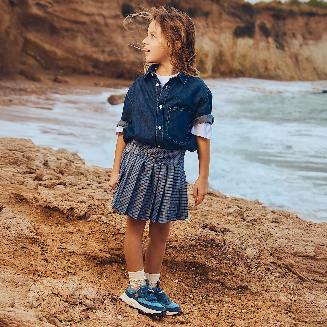 Sneaker Bassa con Velcro Motion Access da Bambino (dal 30,5 al 35) in blu - 3
