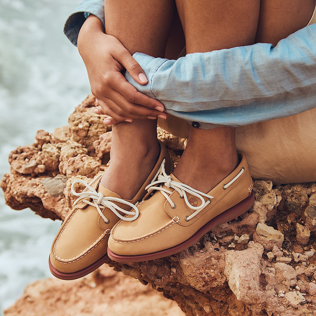 Scarpa da Barca Classic da Donna in beige - 2
