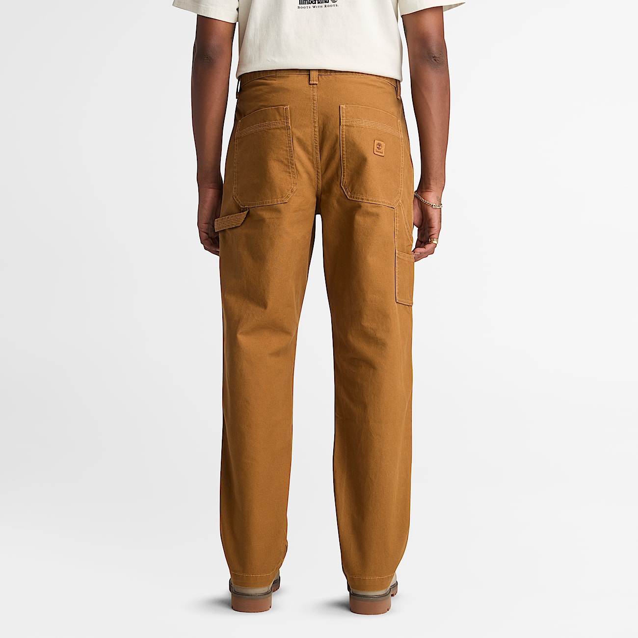 Rindge Washed Canvas Carpenter Trouser for Men in Dark Yellow - 5