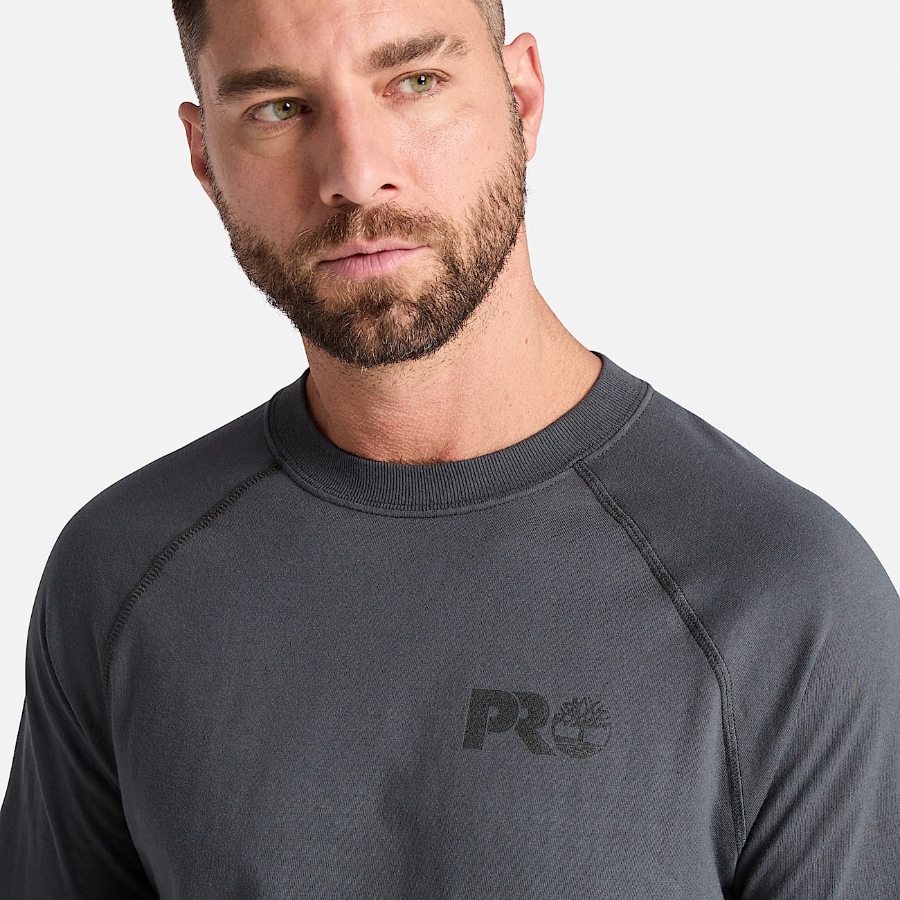 T-shirt a Maniche Lunghe Timberland PRO® Core da Uomo in grigio scuro