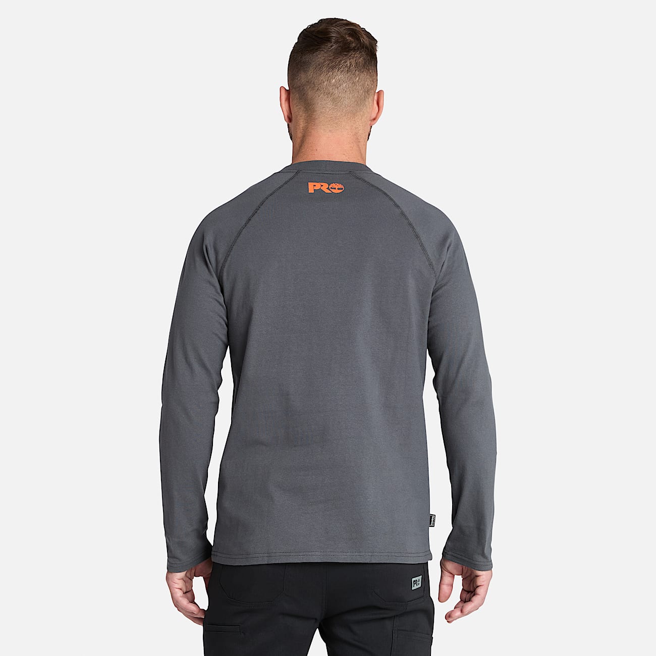 T-shirt a Maniche Lunghe Timberland PRO® Core da Uomo in grigio scuro
