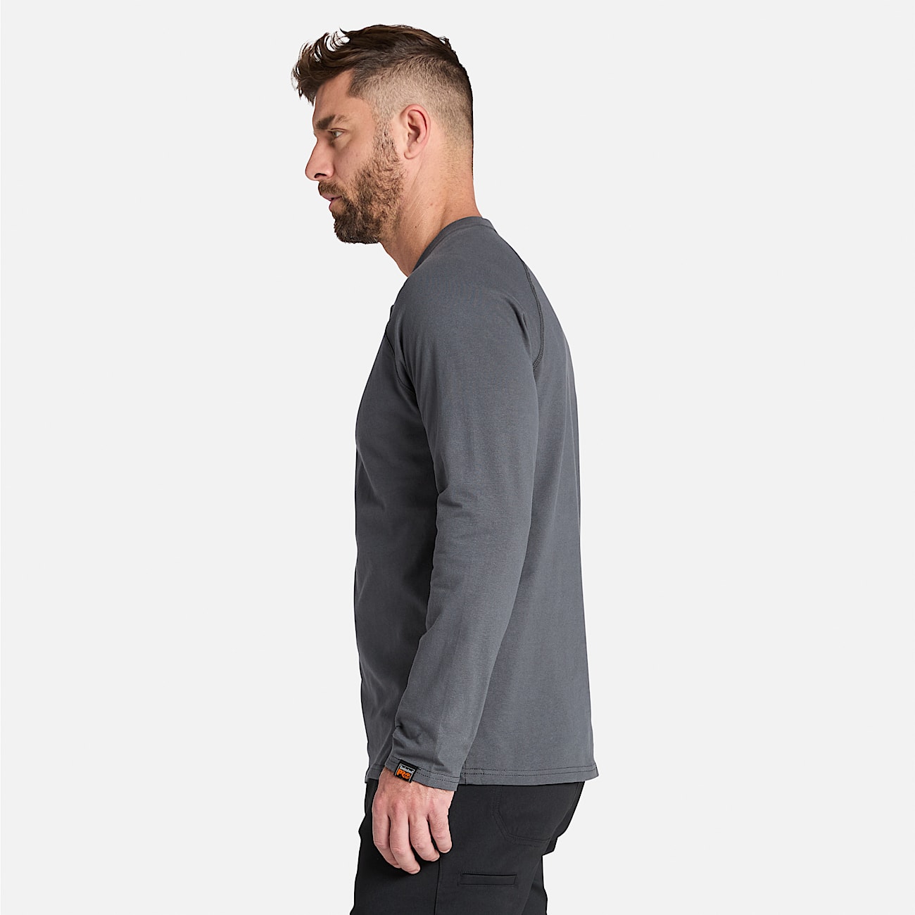 T-shirt a Maniche Lunghe Timberland PRO® Core da Uomo in grigio scuro
