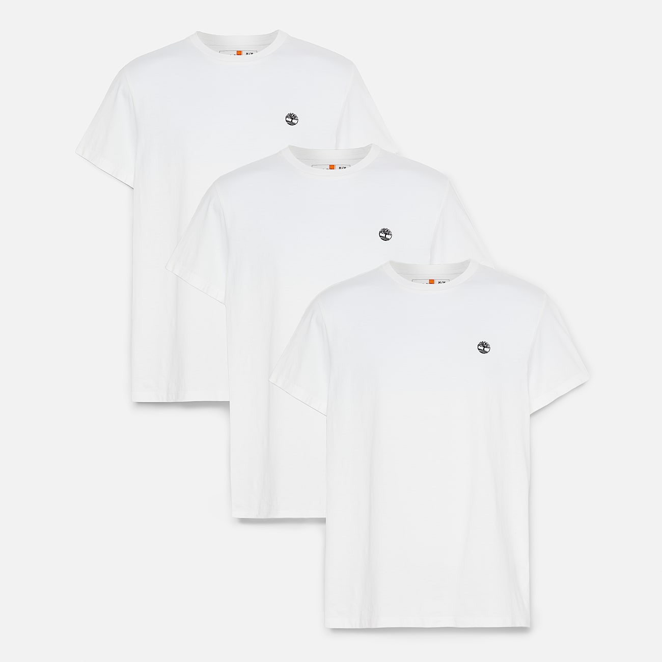 T-shirt in Confezione da 3 Dunstan River da Uomo in bianco - 5
