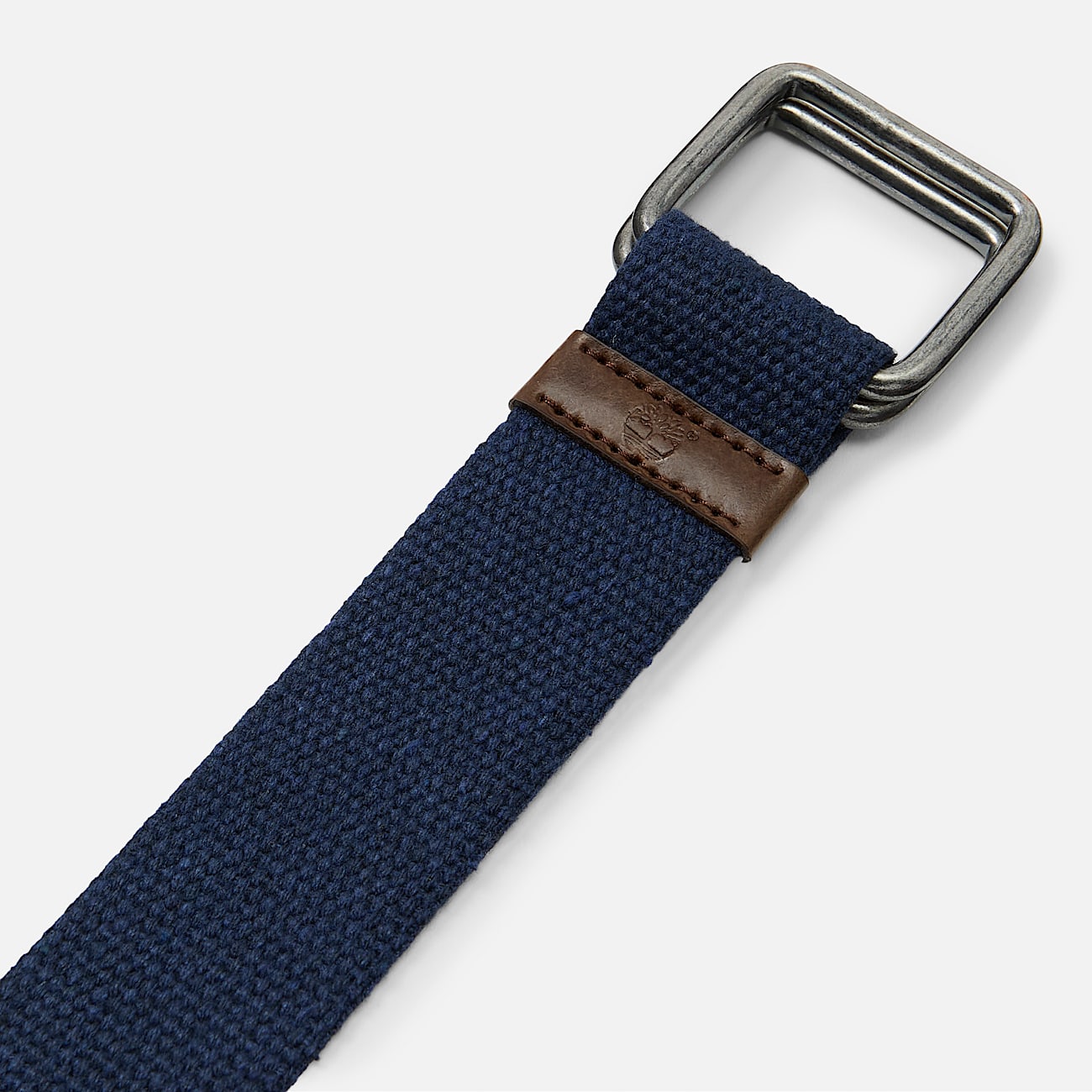 40mm Webbed Belt with Square Buckle for Men in Dark Blue