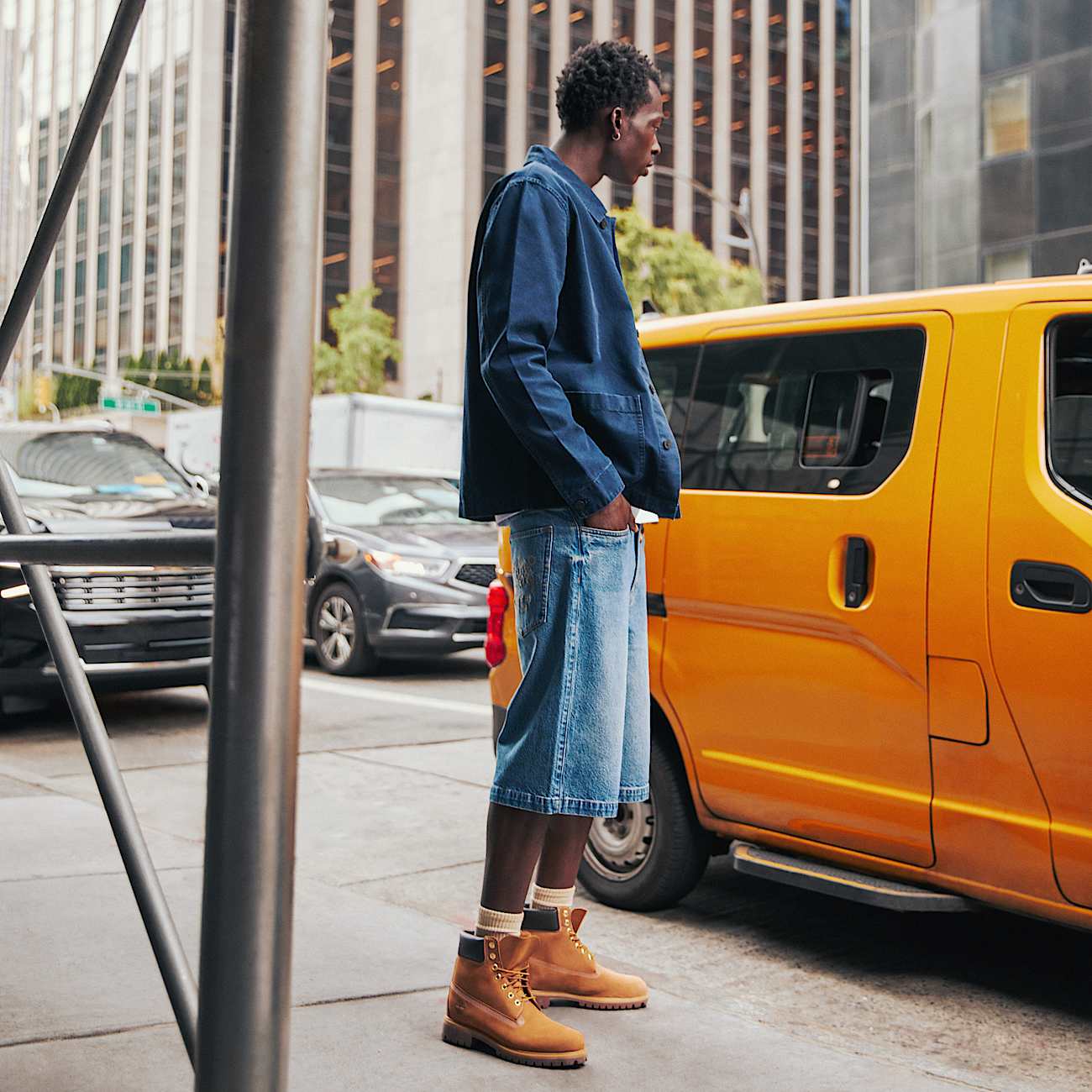 Bota Impermeável com Atacadores Timberland® Premium 6 Inch para Homem em amarelo