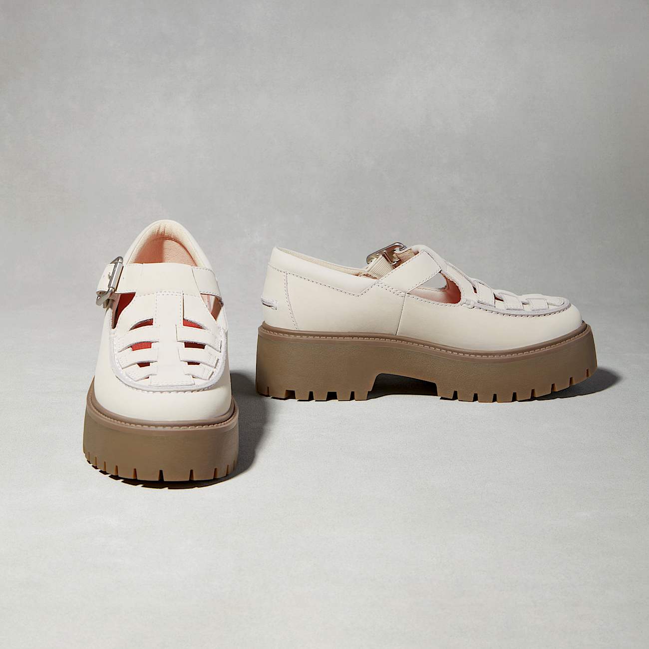 Stone Street Schnallenschuh mit Plattform für Damen in Grau - 2