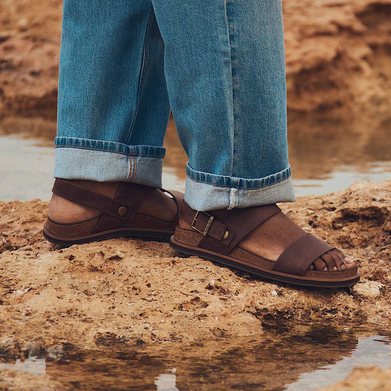 Amalfi Vibes Sandal for Men in Dark Brown - 2