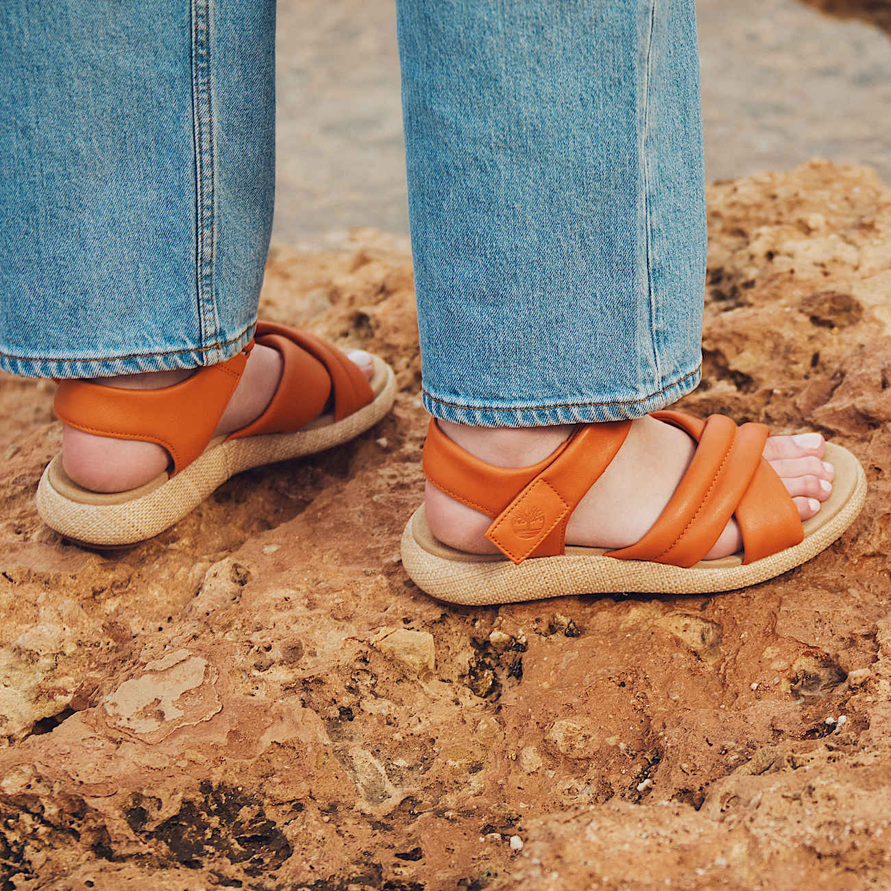 Belmar Waves Sandale mit Fersenriemen für Damen in Orange - 2