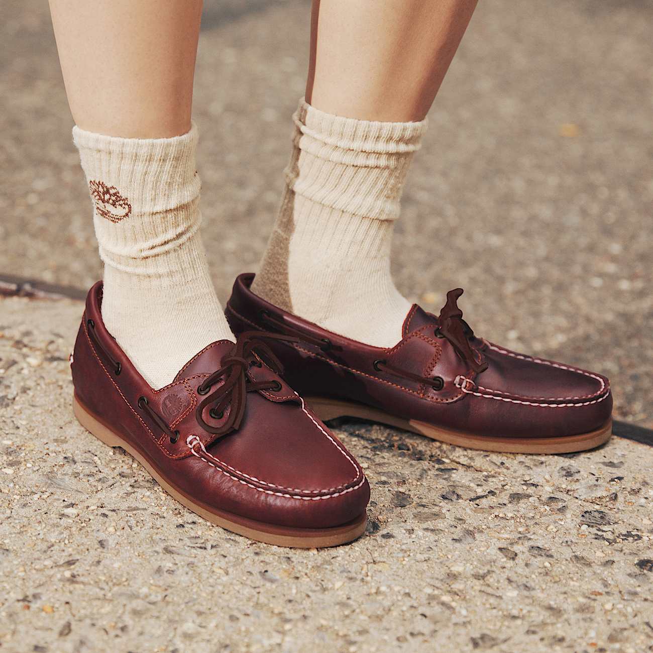 Scarpa da Barca Classic da Donna in bordeaux - 2