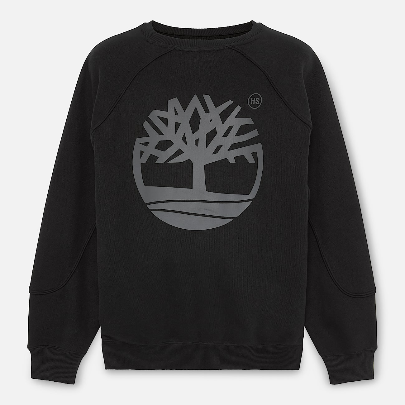 Timberland® und HIGHSNOBIETY Raglan-Sweatshirt mit Rundhalsausschnitt in Schwarz - 5