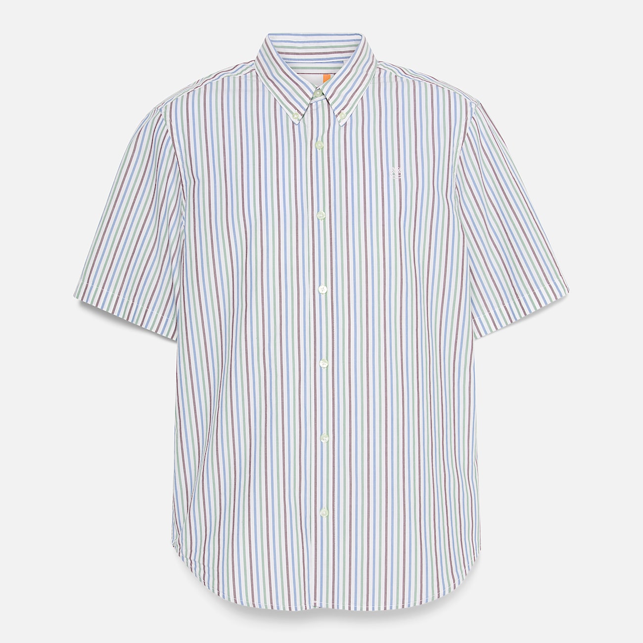 Camicia a Maniche Corte a Righe da Uomo in bianco - 5