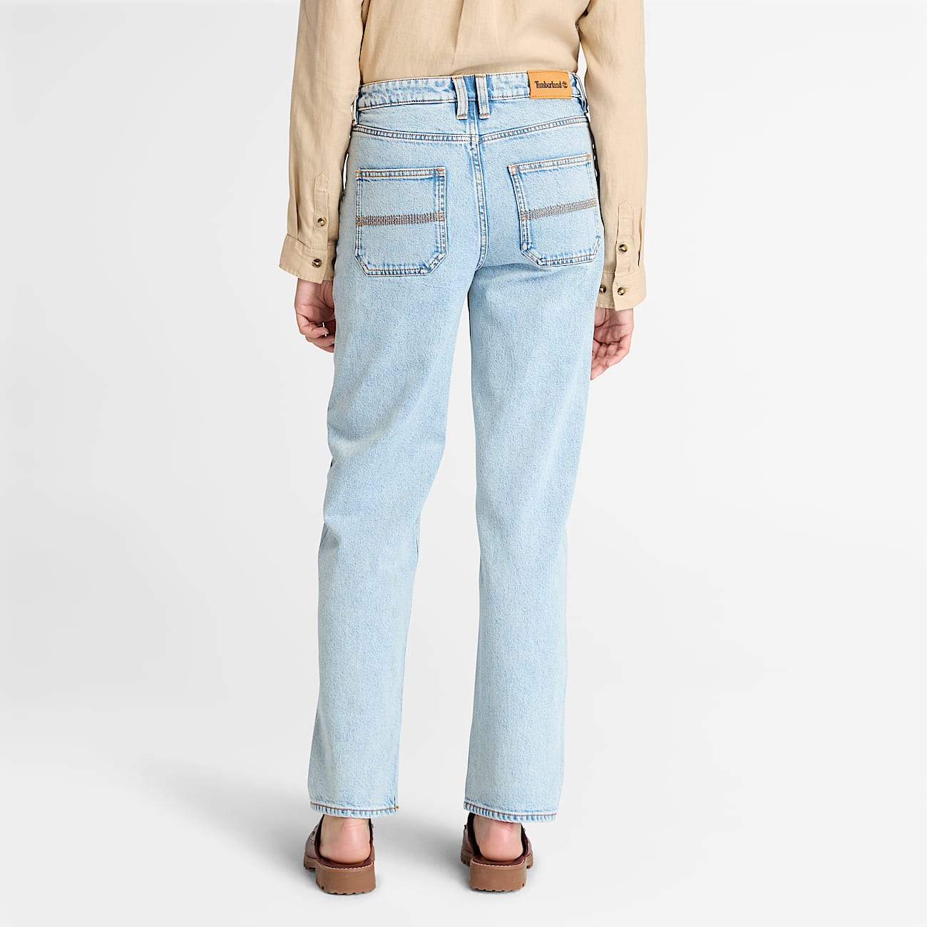 Rechte Denim Broek voor dames in lichtblauw
