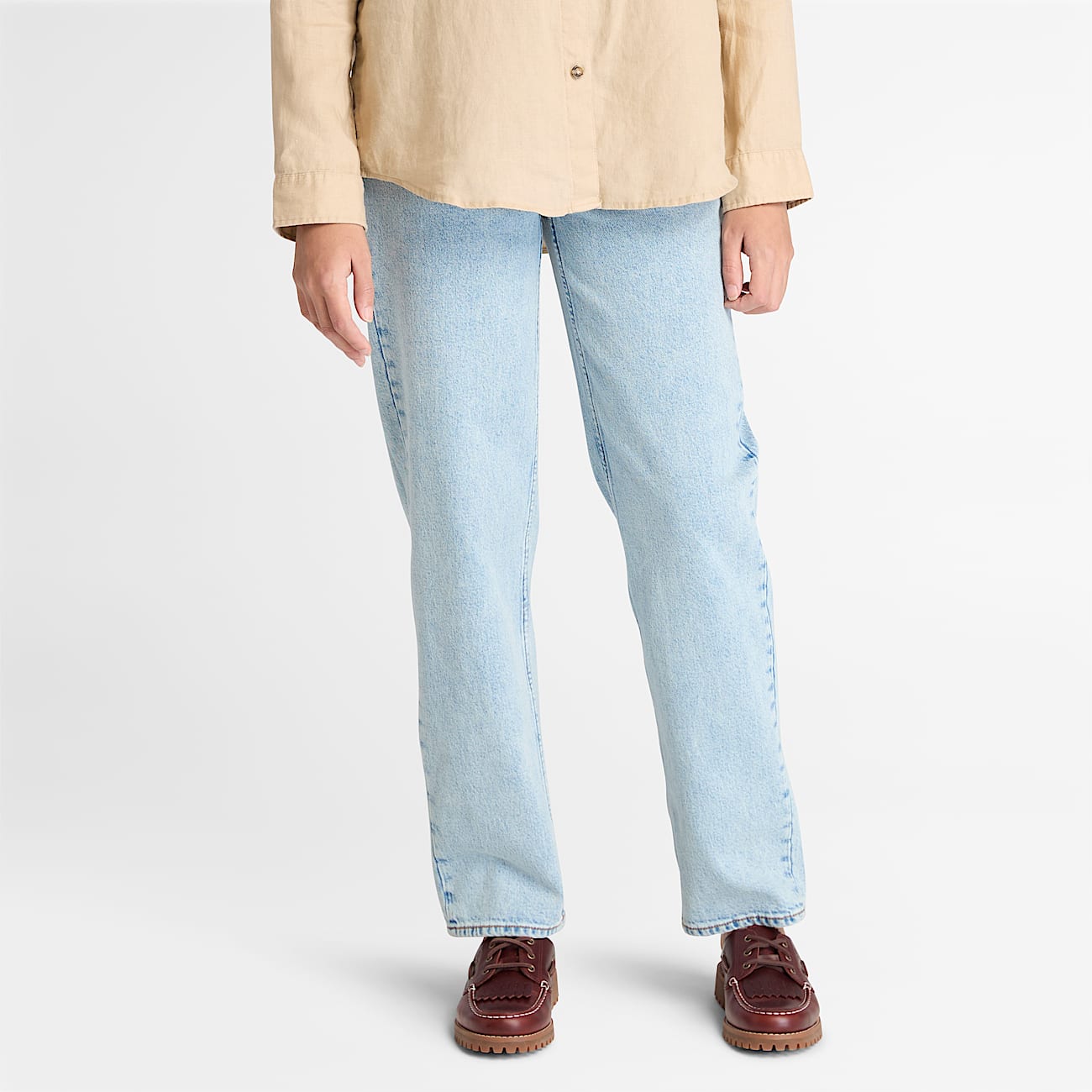 Rechte Denim Broek voor dames in lichtblauw