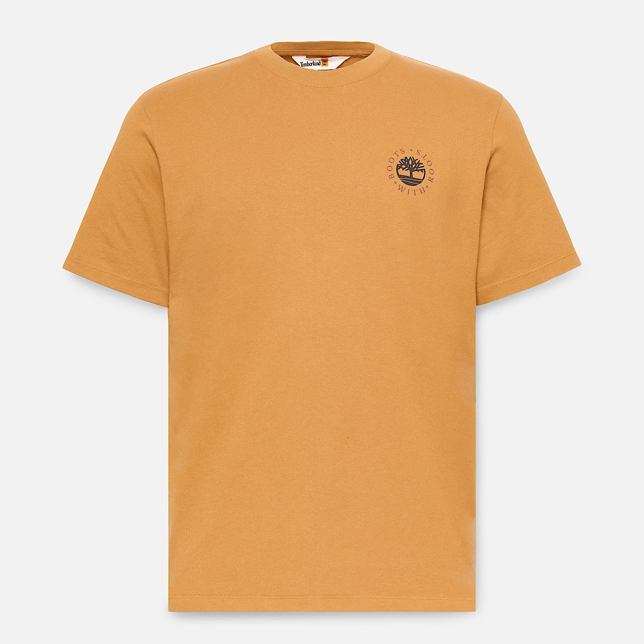 Washed Boot Lab Back Graphic T-Shirt for Men in Yellow