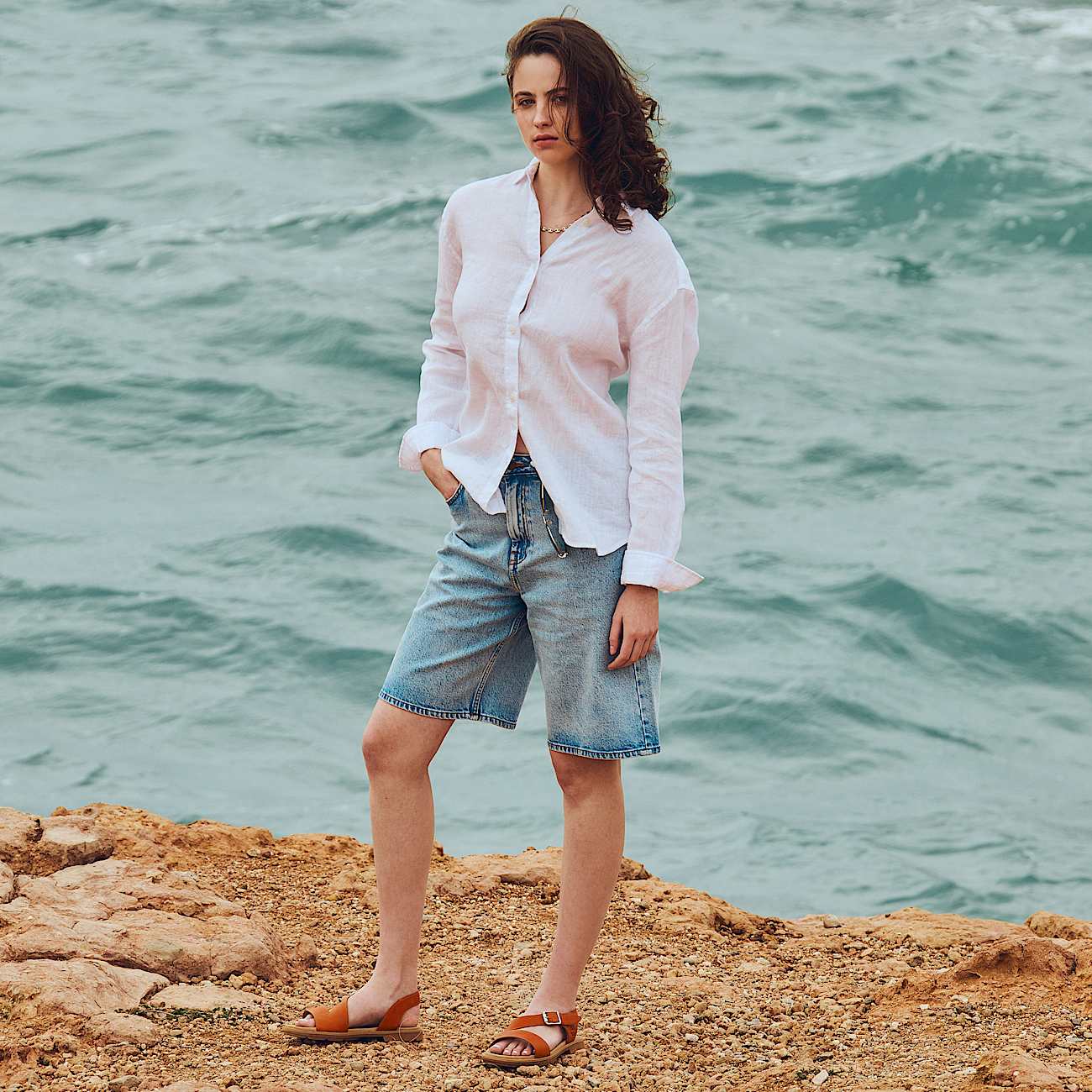 Calista Bay Sandale mit Fersenriemen für Damen in Orange - 4