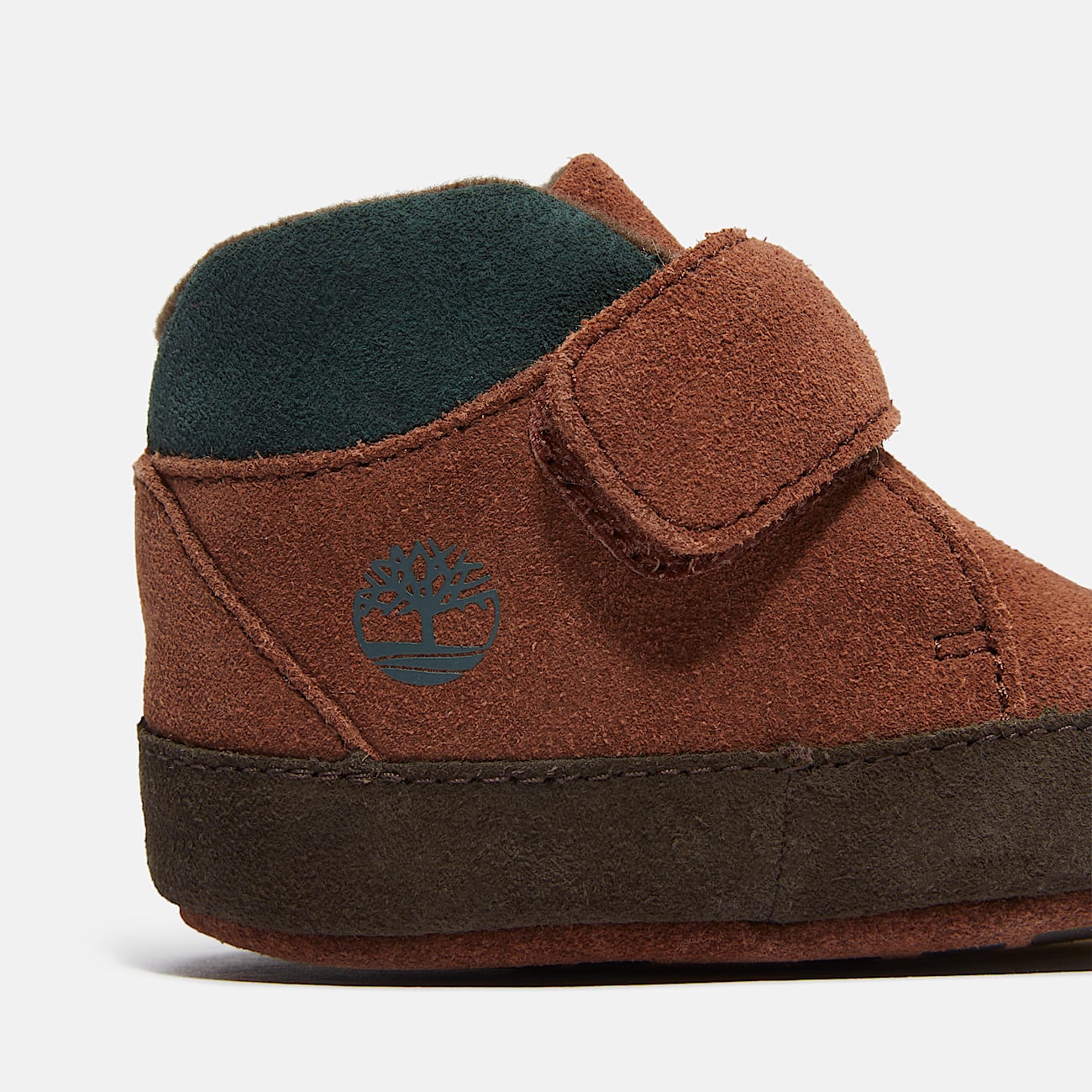 Suède Crib Bootie voor baby's in bruin - 7