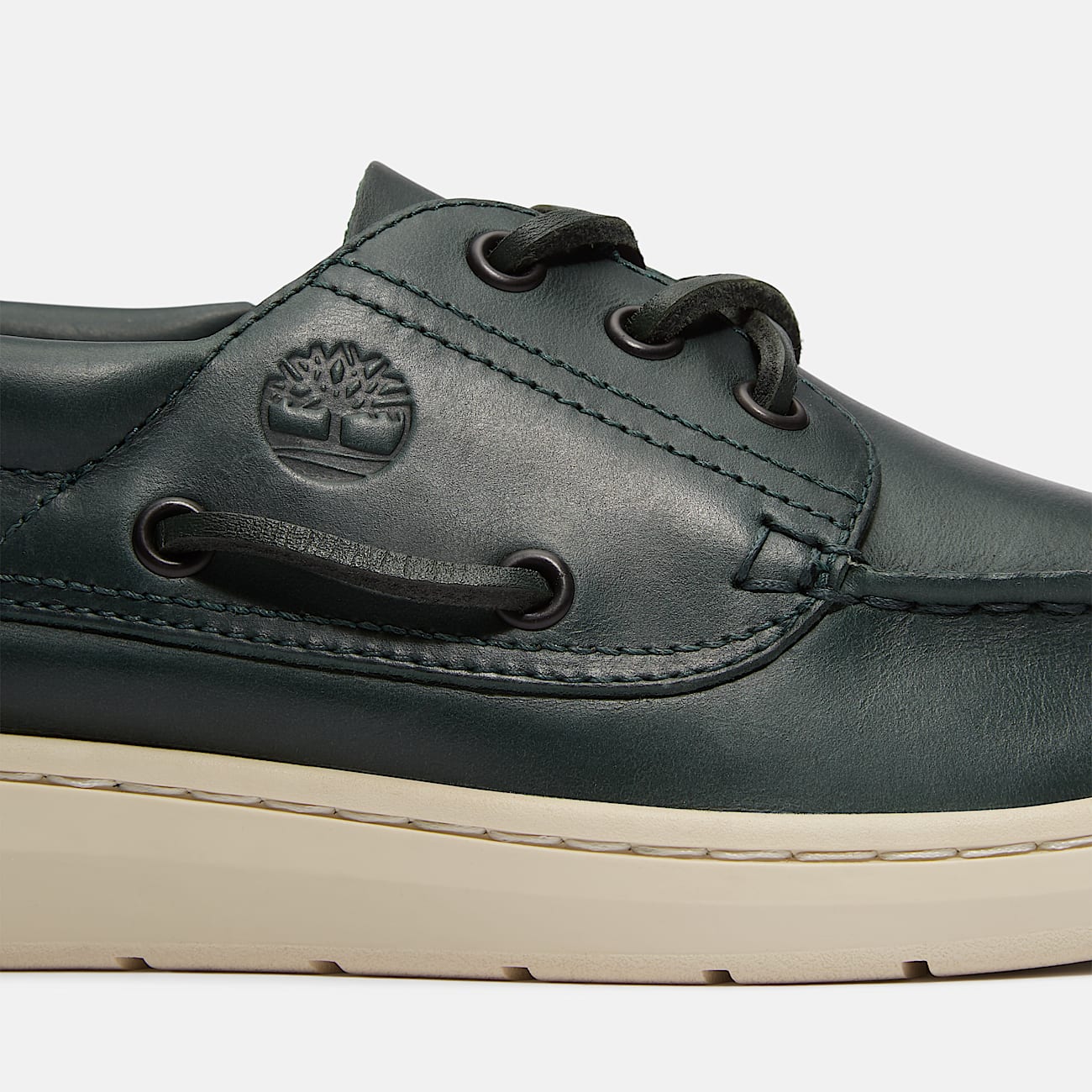 Chaussure bateau Portofino Pier pour homme en vert foncé - 7