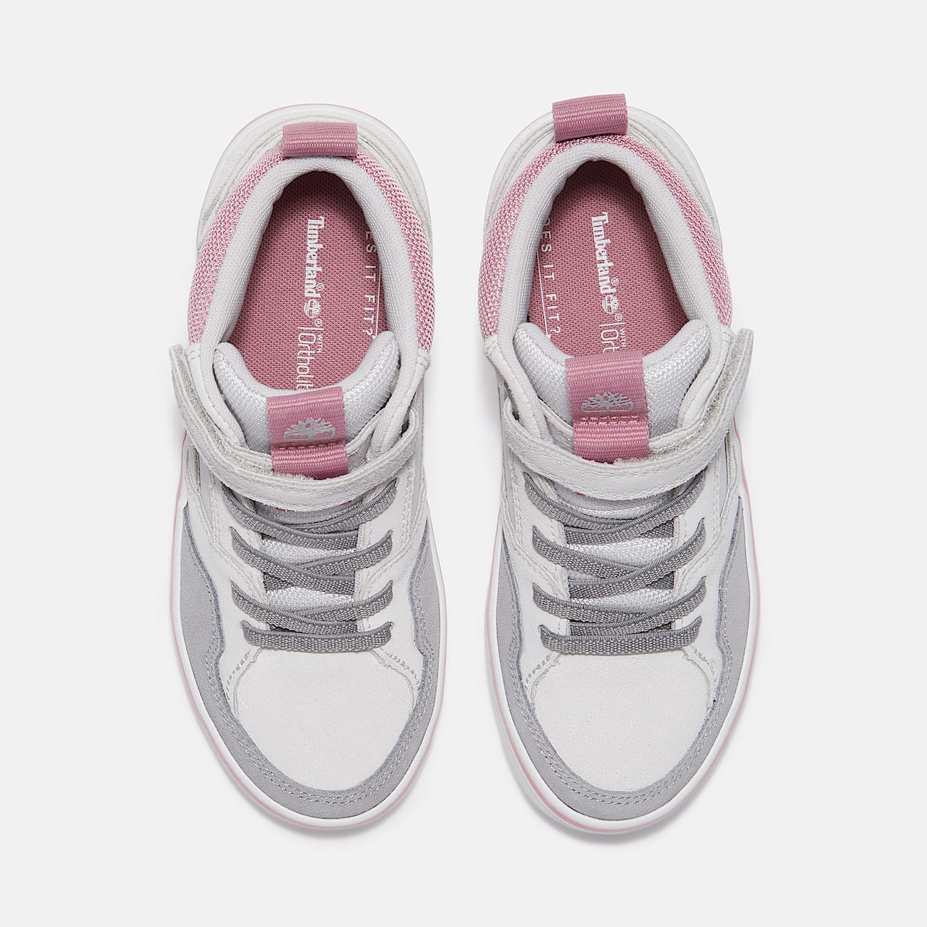 Stone Jump Sneaker met klittenbandsluiting voor peuters en kleuters in lichtgrijs - 2