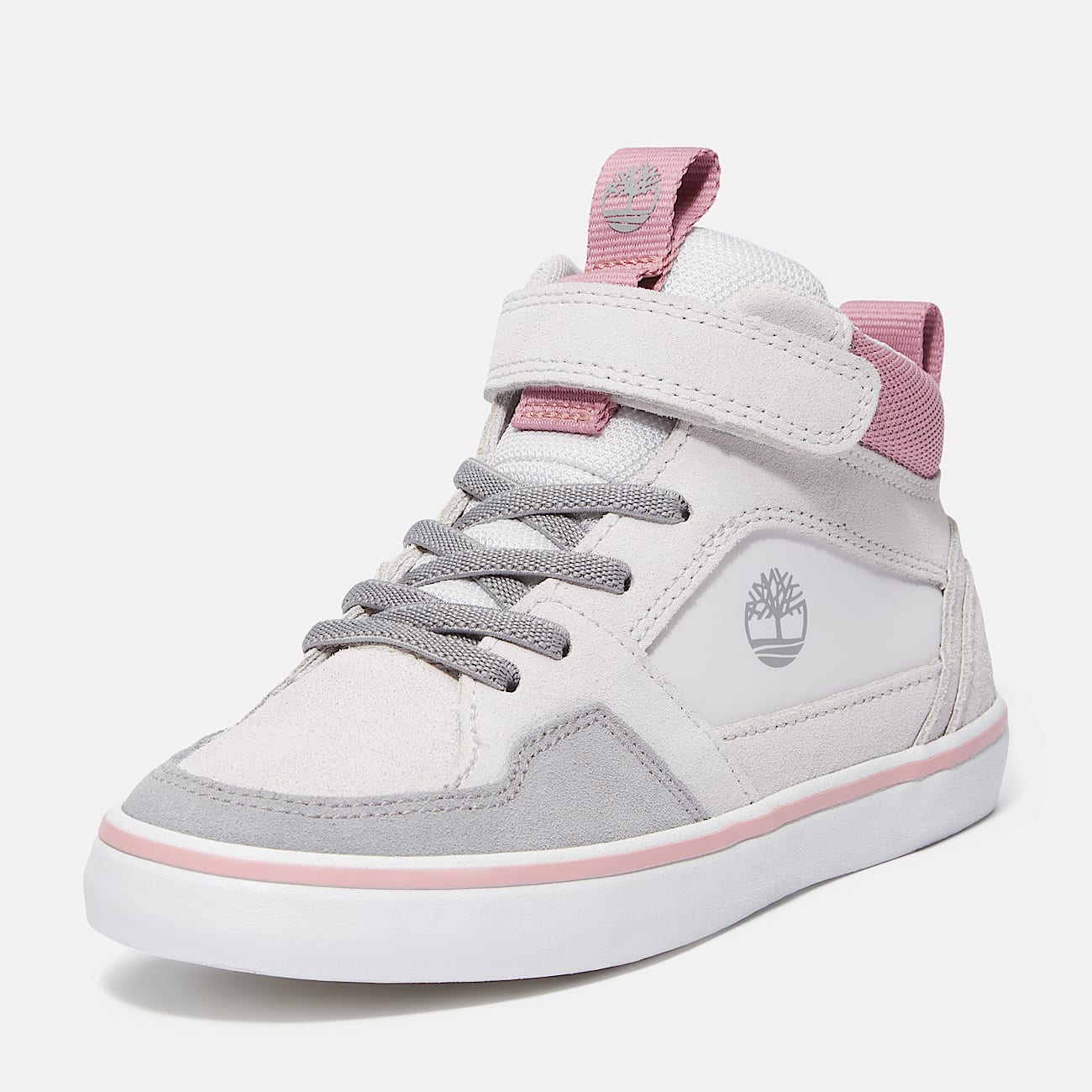 Stone Jump Hook-and-Loop Trainer for Youth in Light Grey - 9