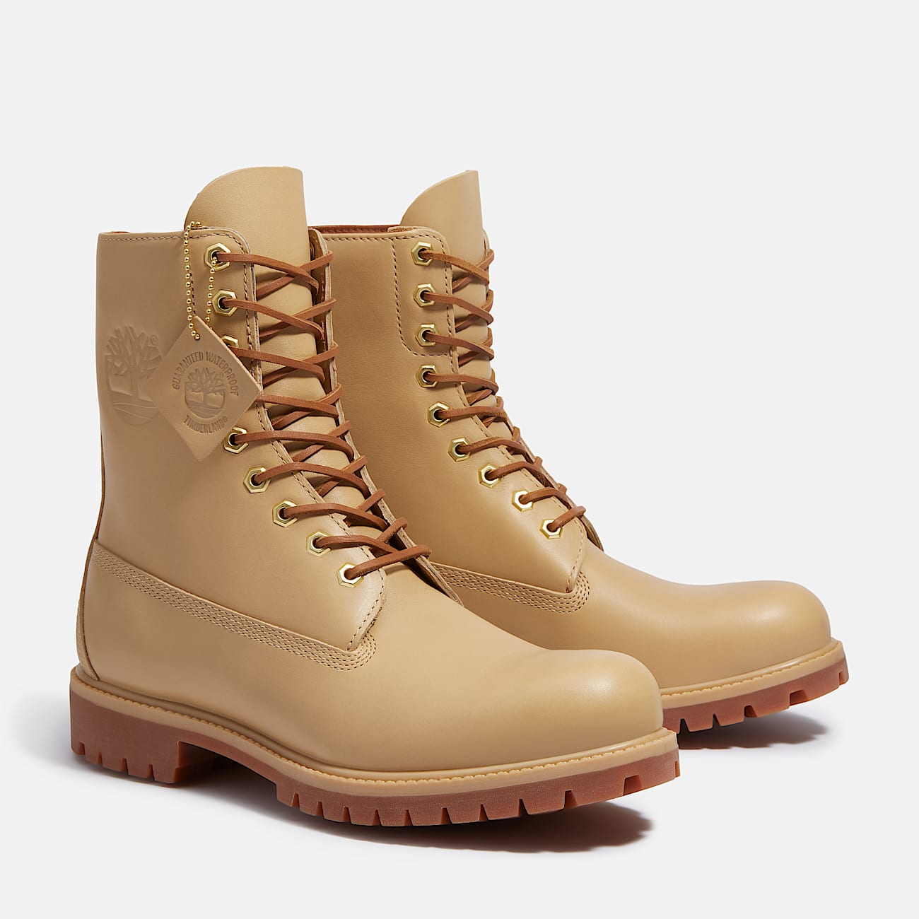 Timberland® Premium 8-Inch Waterproof Boot for Men in Beige - 4