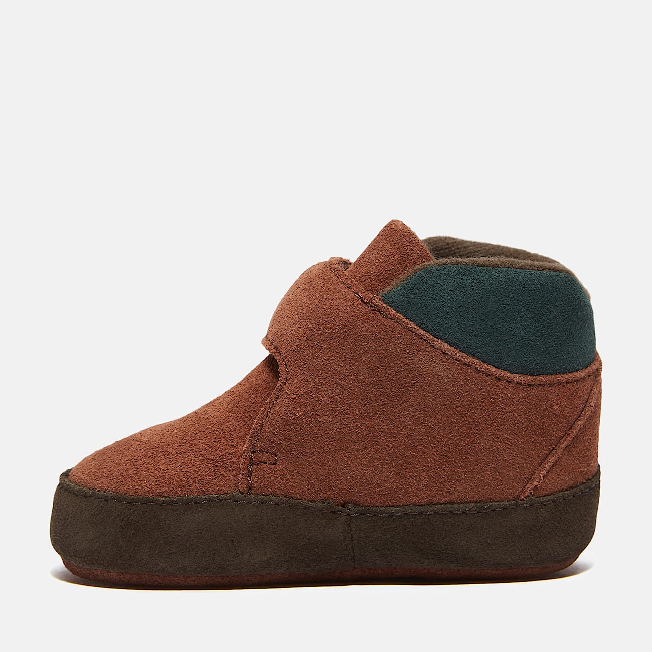 Suède Crib Bootie voor baby's in bruin - 6