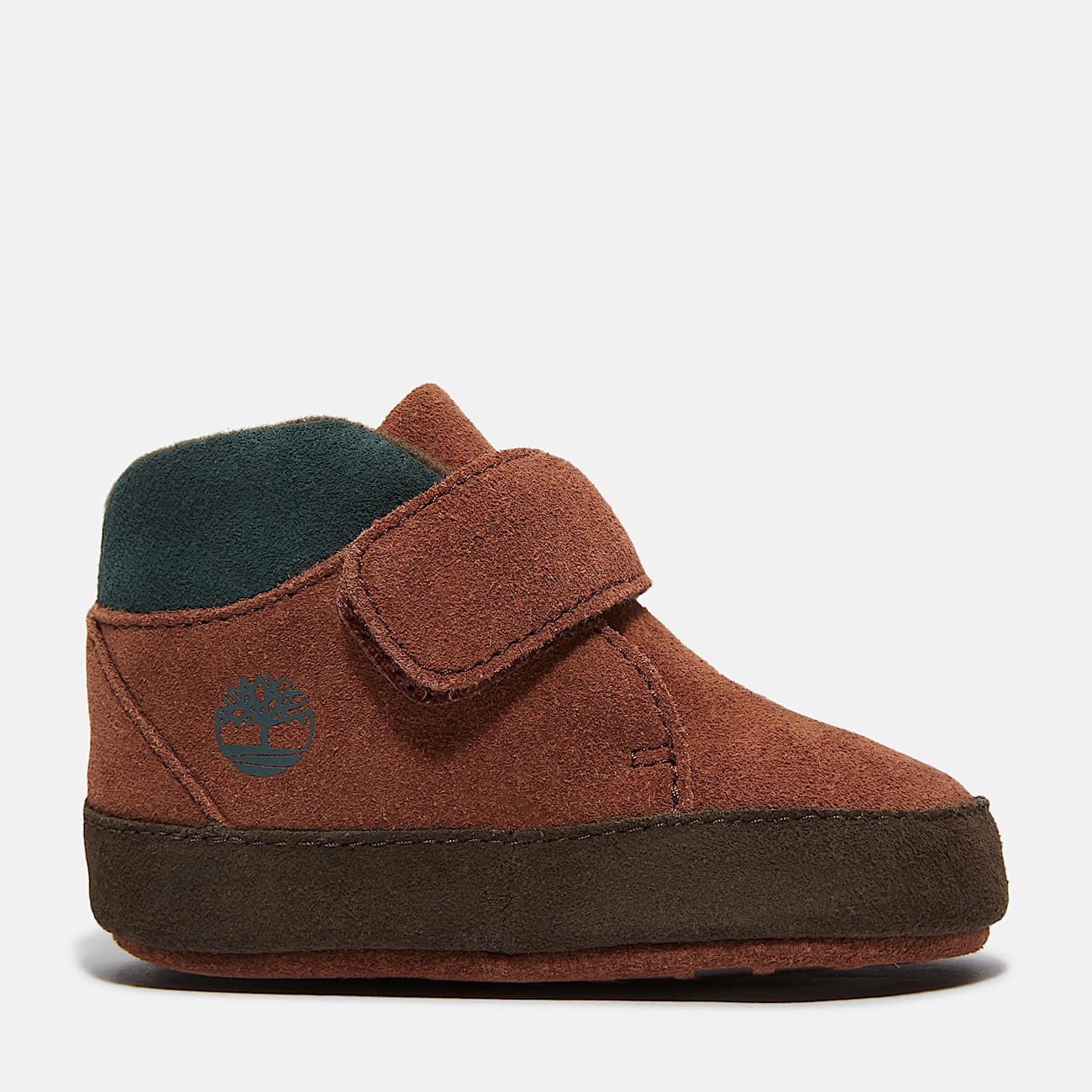 Suède Crib Bootie voor baby's in bruin - 1