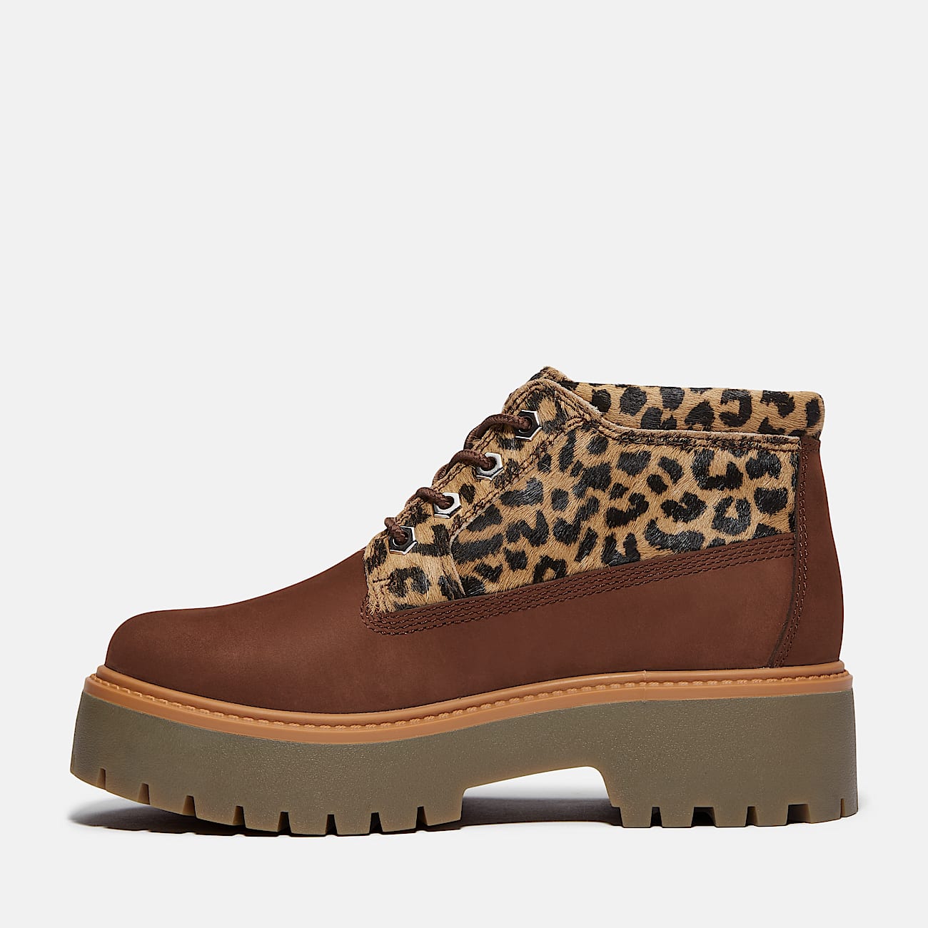 Stone Street Platform Boot for Women in Brown - 6