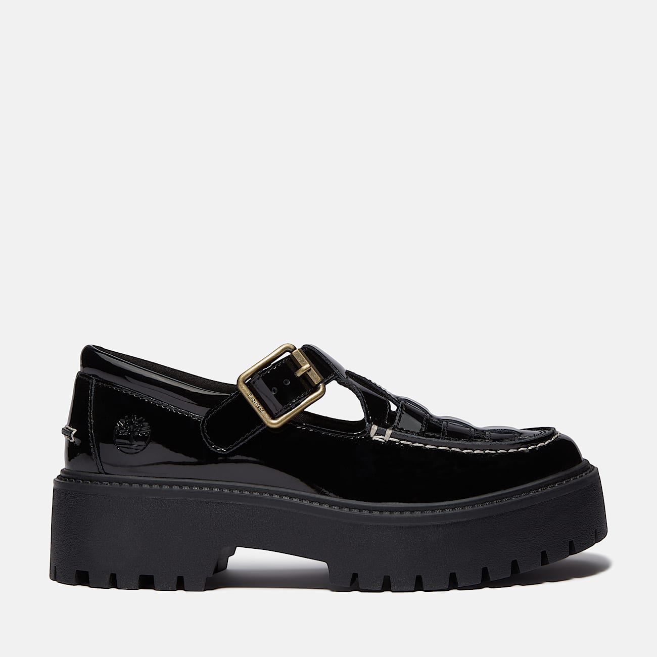Zapatos con hebilla y plataforma Stone Street para mujer en negro