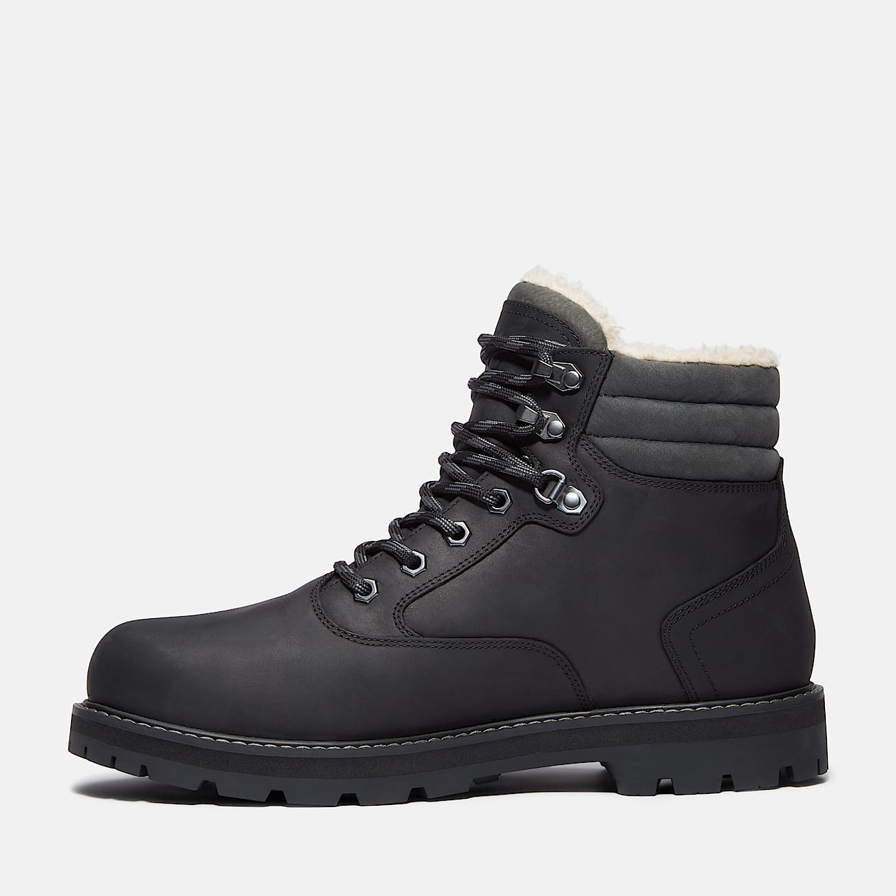 Britton Road Warm-Lined Waterproof Boot for Men in Black - 6