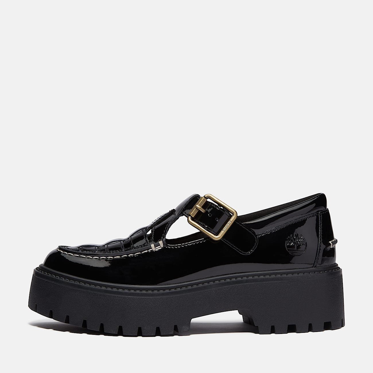 Zapatos con hebilla y plataforma Stone Street para mujer en negro