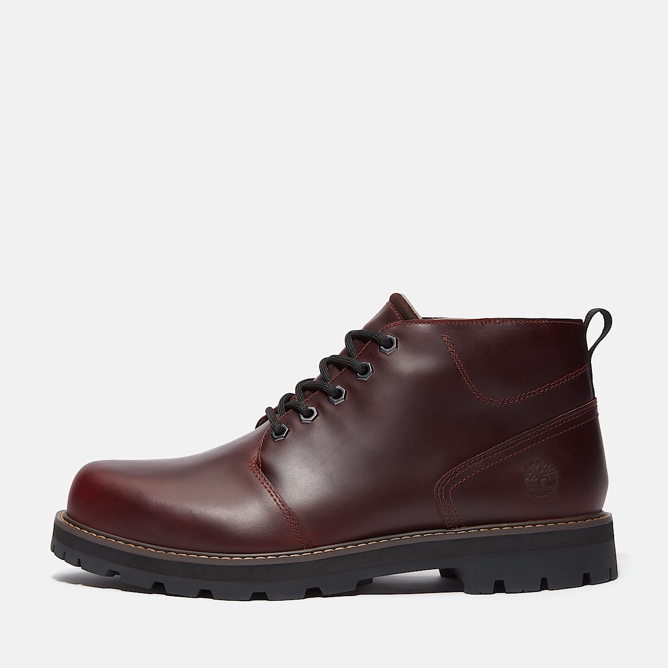 Britton Road Waterproof Chukka Boot for Men in Burgundy - 8
