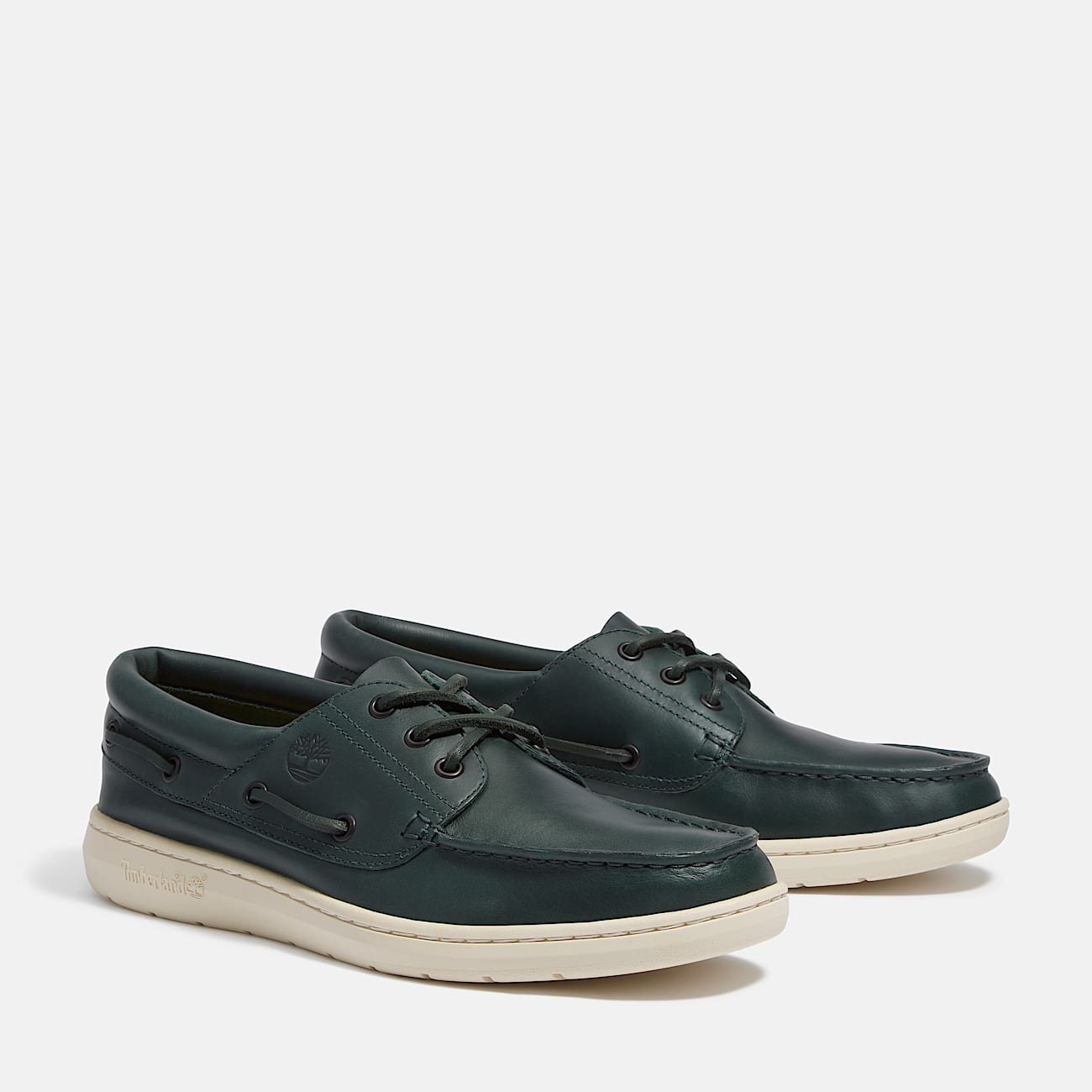 Chaussure bateau Portofino Pier pour homme en vert foncé - 4