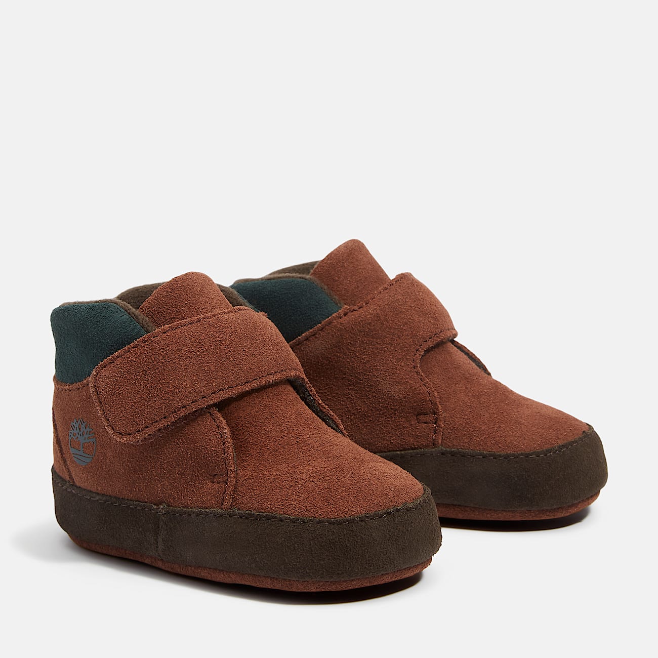 Suède Crib Bootie voor baby's in bruin - 4