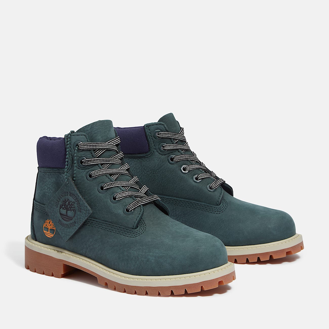 Timberland® Premium 6-Inch Waterproof Boot for Youth in Dark Green - 4