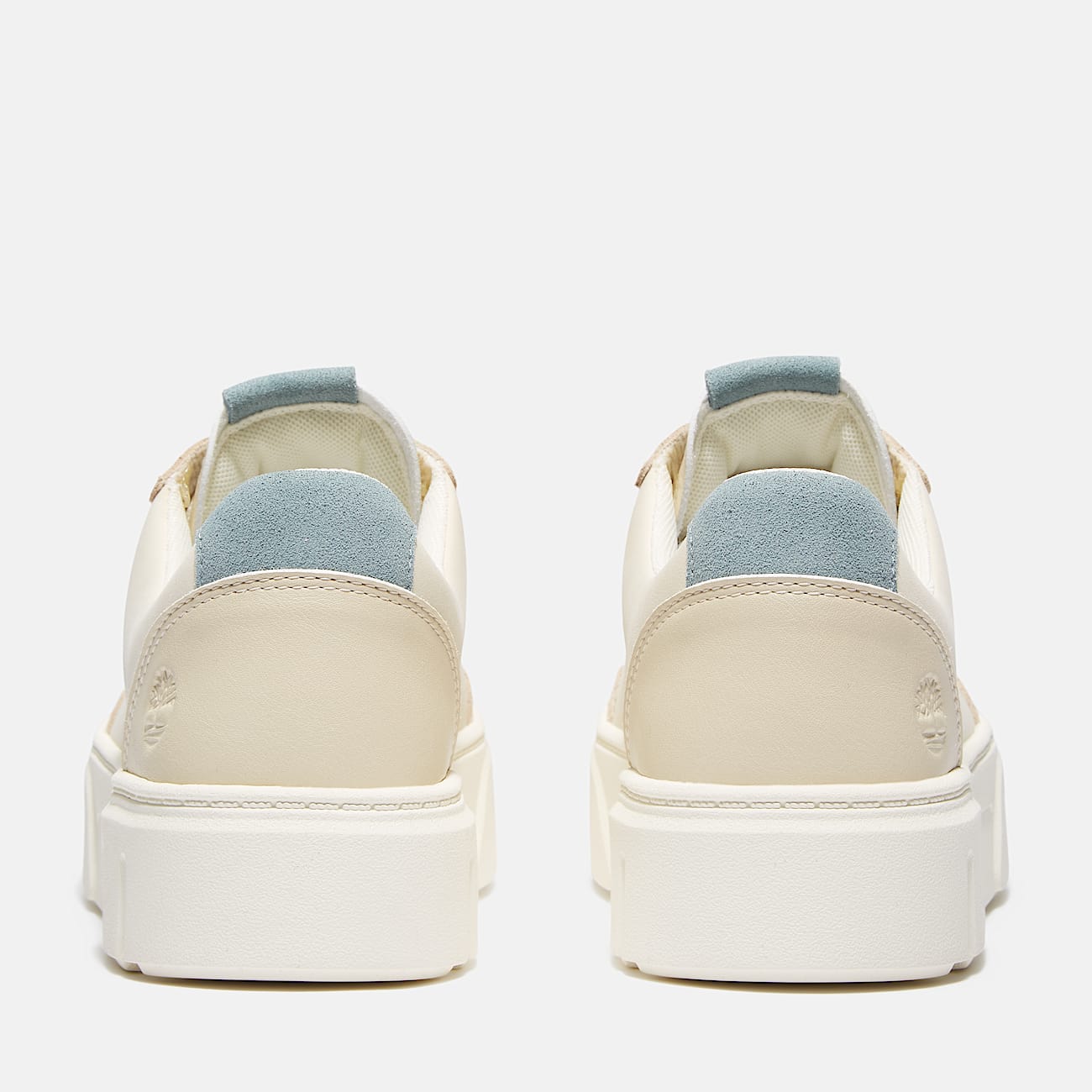 Laurel Court Lace Up Trainer for Women in Beige/Light Blue - 5
