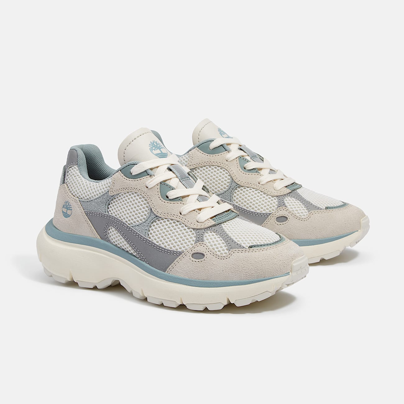 Sneaker Hazel Lane da Donna in beige/azzurro - 4