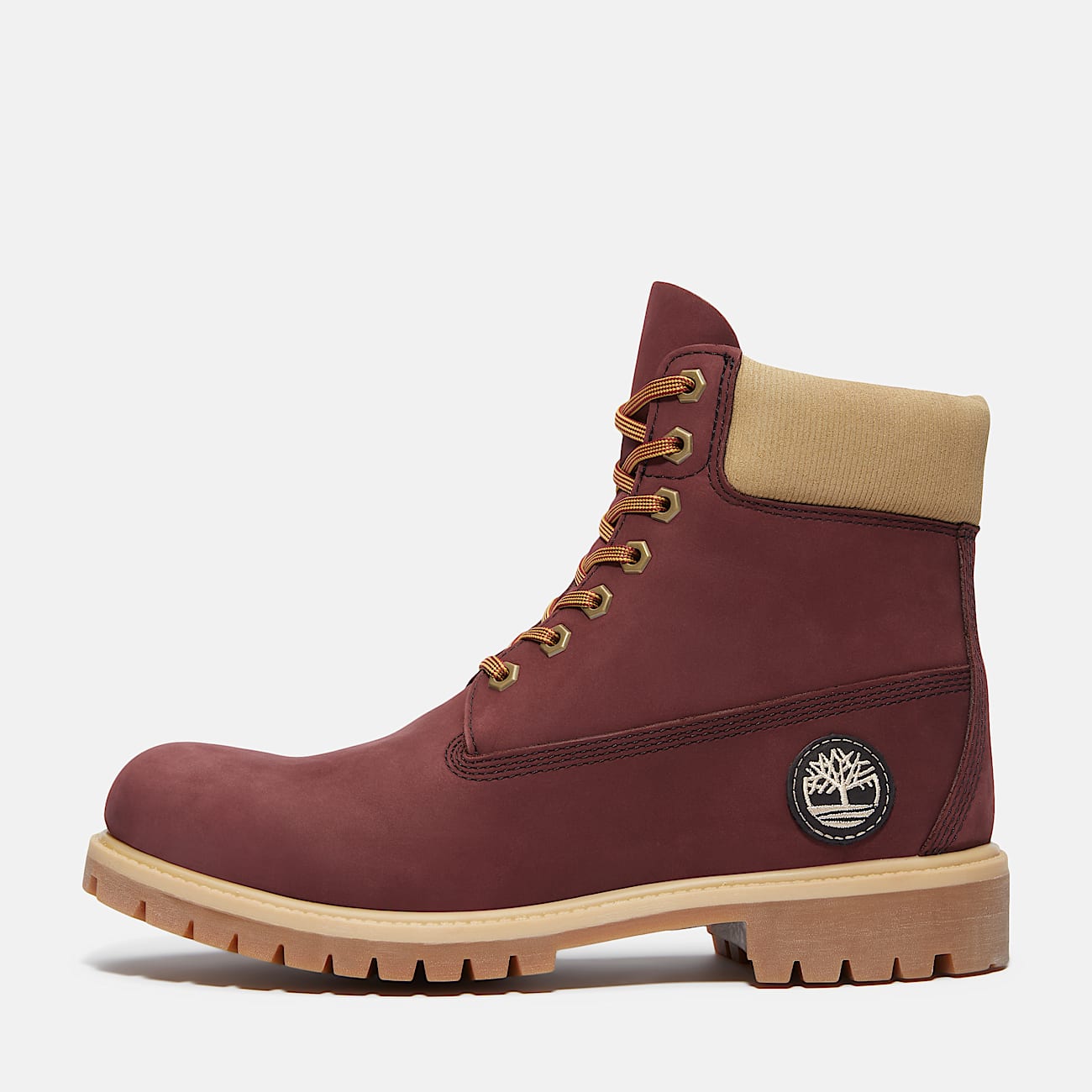 Timberland® Premium 6-Inch Waterproof Boot for Men in Burgundy - 8