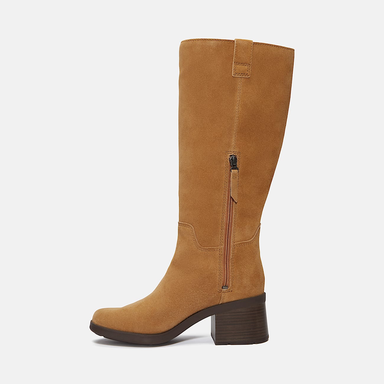 Bota de Cano Alto com Fecho de Correr Bellevaux para Mulher em castanho - 6