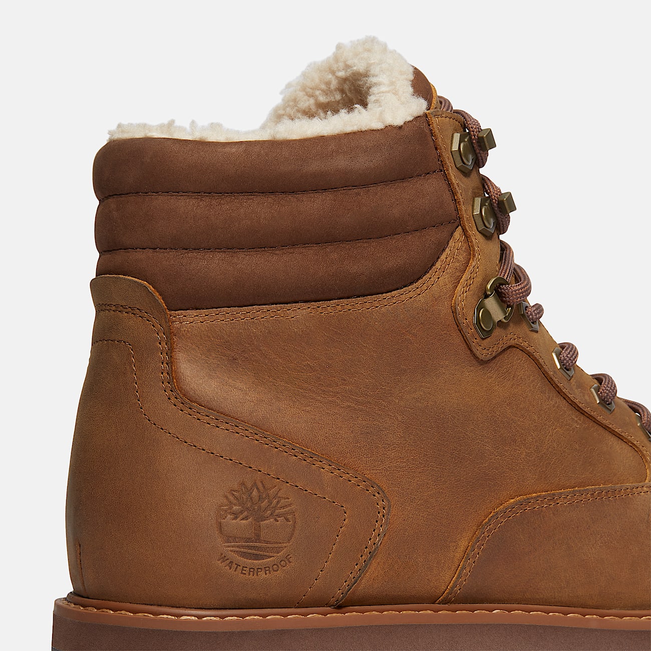 Botas impermeables con forro cálido Britton Road para hombre en marrón - 7