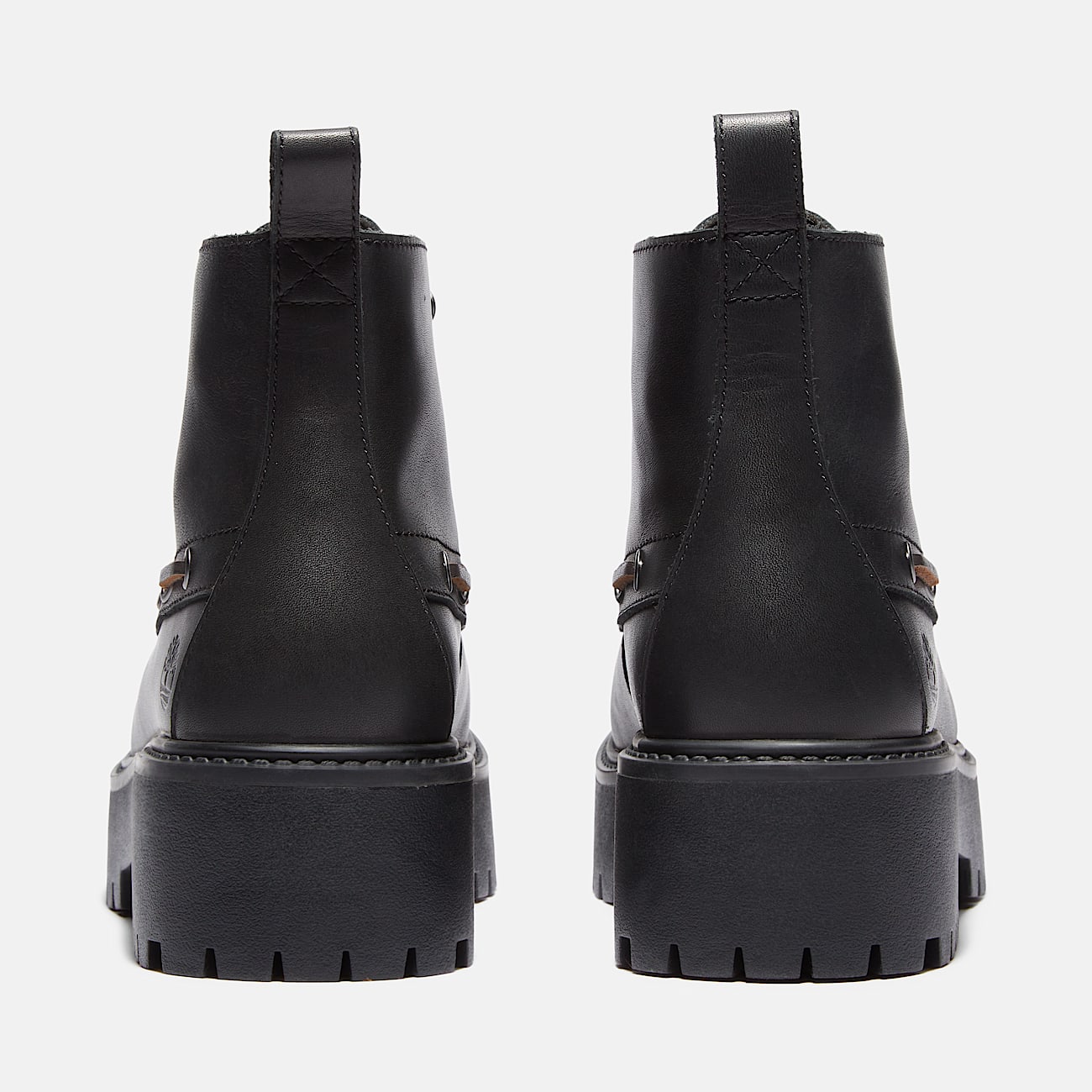 Botas con plataforma y lengüeta decorativa Stone Street para mujer en negro - 5