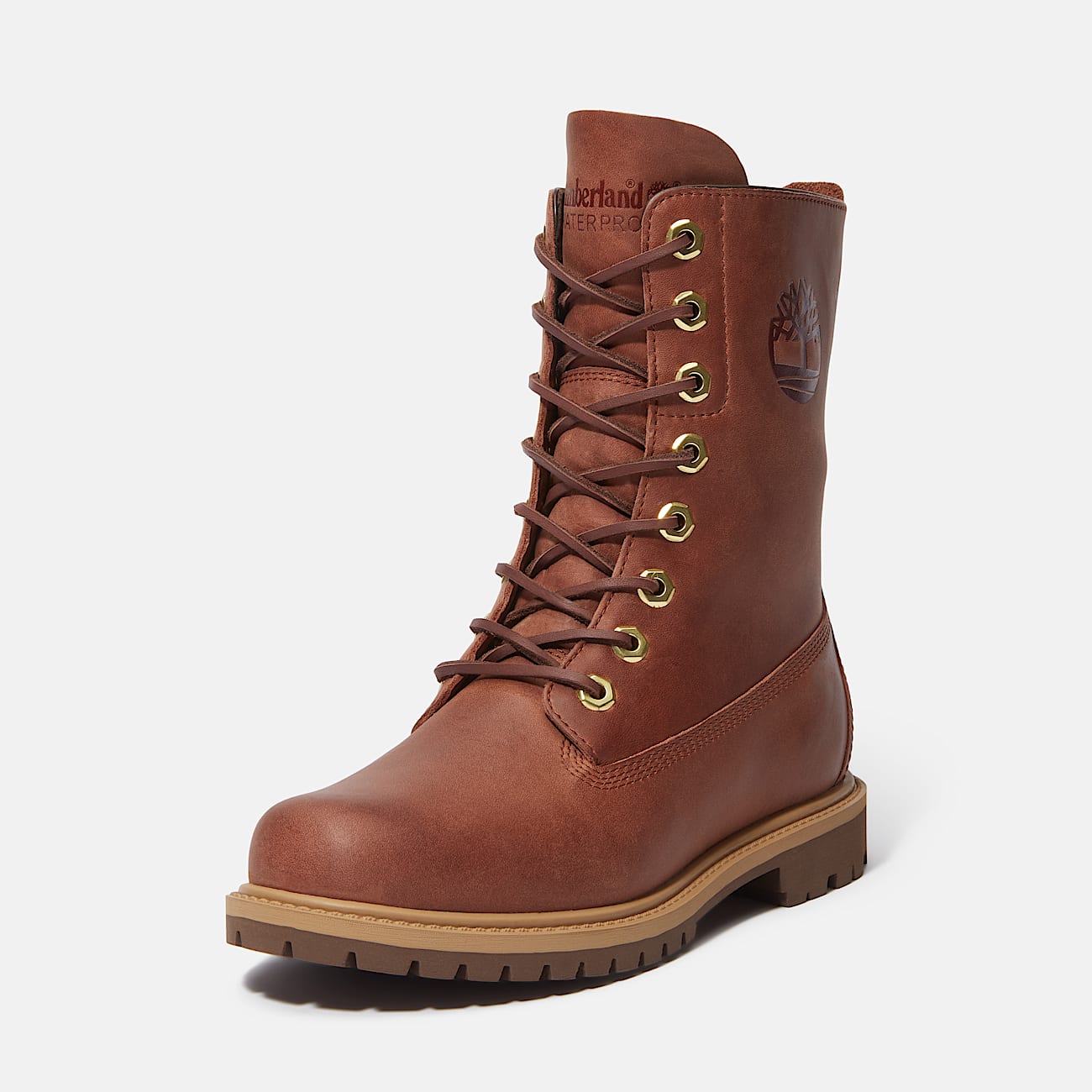 Timberland® Premium 8-Inch Waterproof Boot for Women in Brown - 9