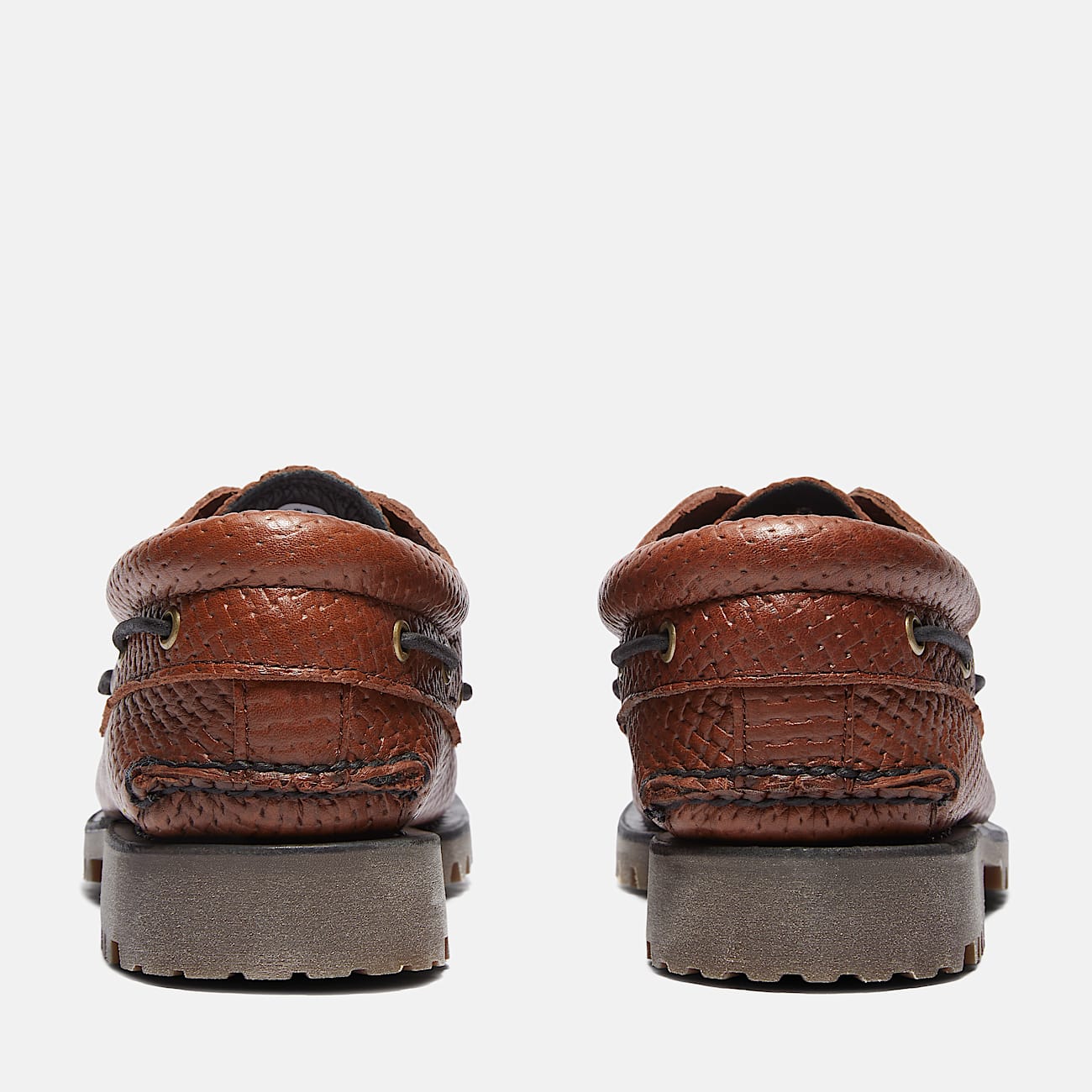 Timberland® Authentic 3-Eye Lug Handsewn Boat Shoe for Men in Brown
