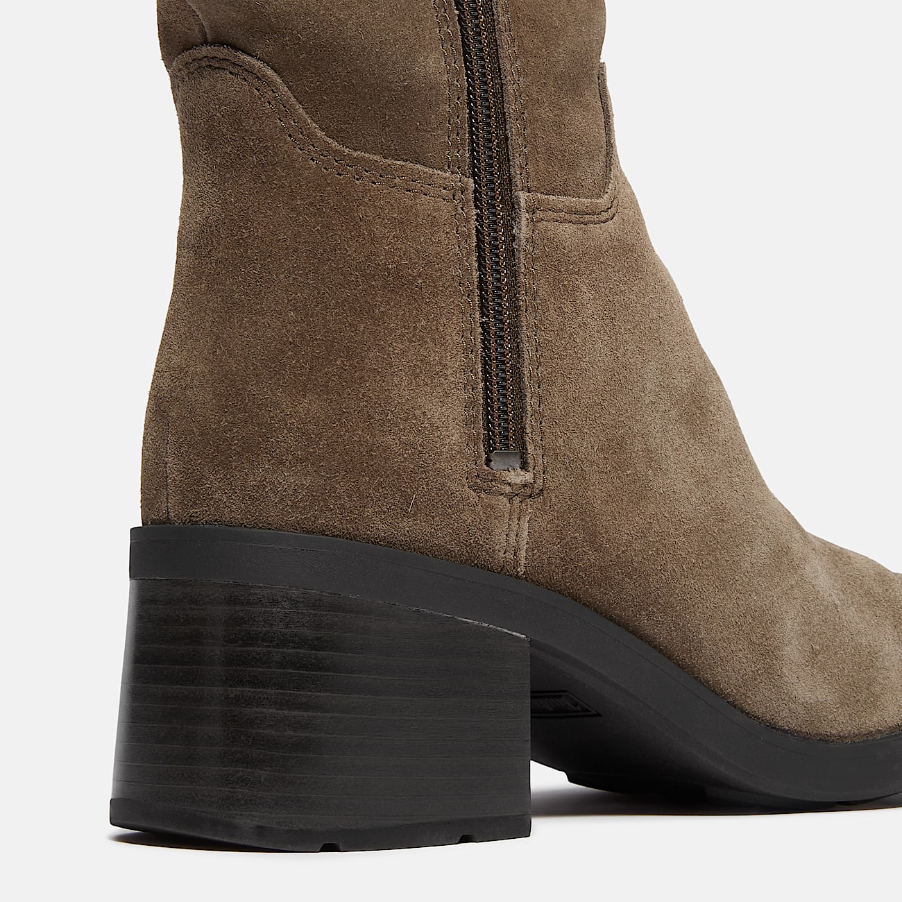 Bota de Cano Alto com Fecho de Correr Bellevaux para Mulher em castanho-escuro - 7